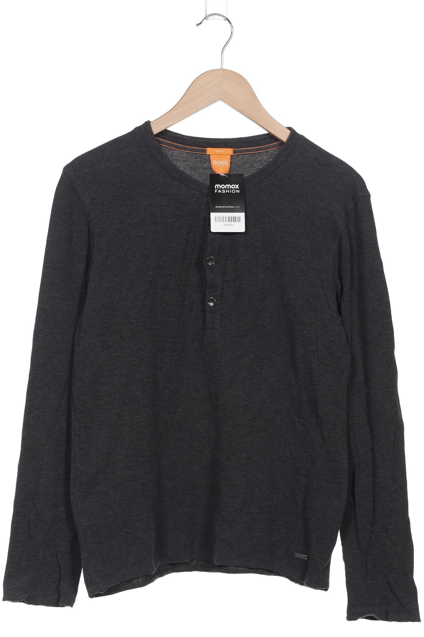 

Boss Orange Herren Langarmshirt, grau, Gr. 52