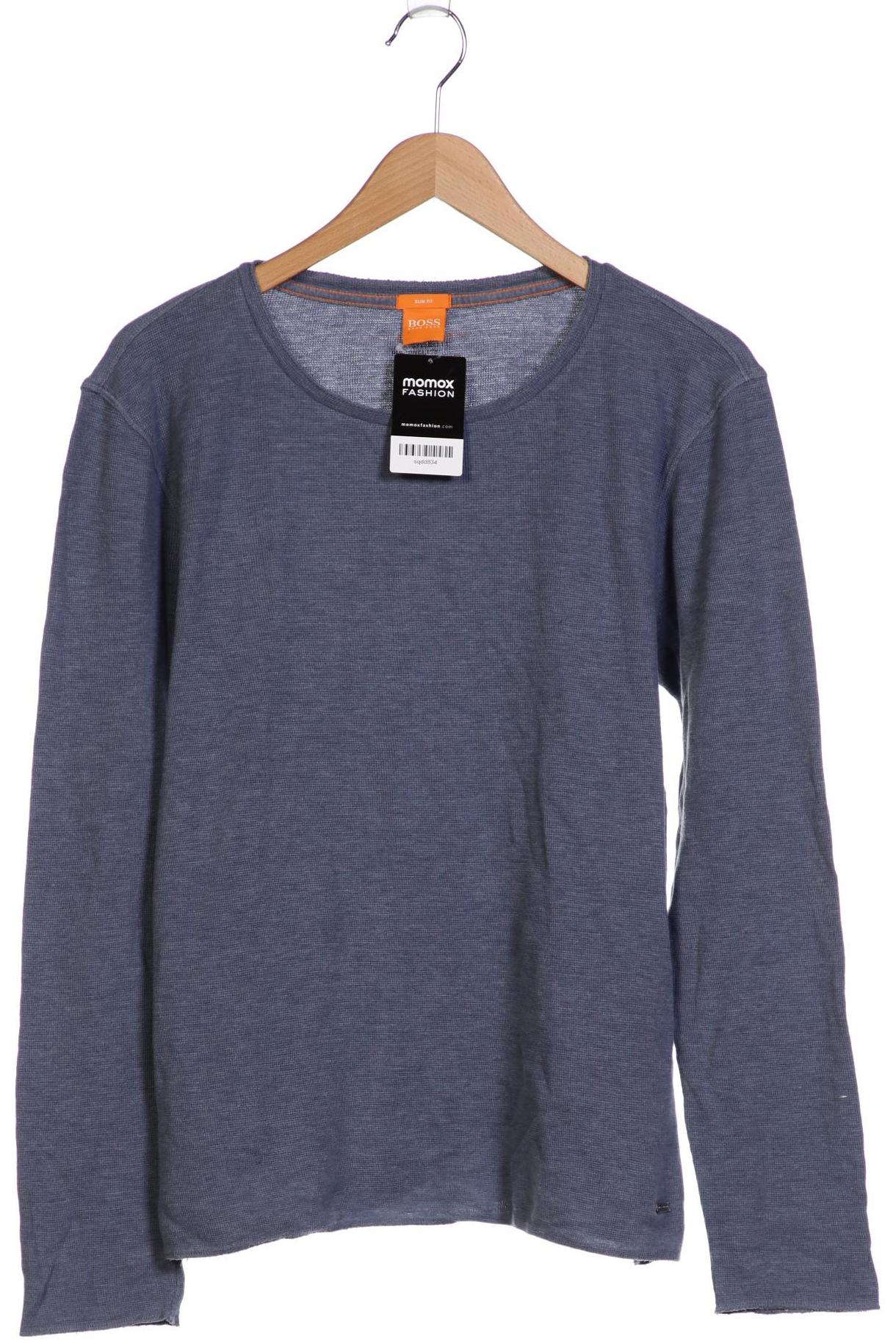 

Boss Orange Herren Langarmshirt, blau, Gr. 54