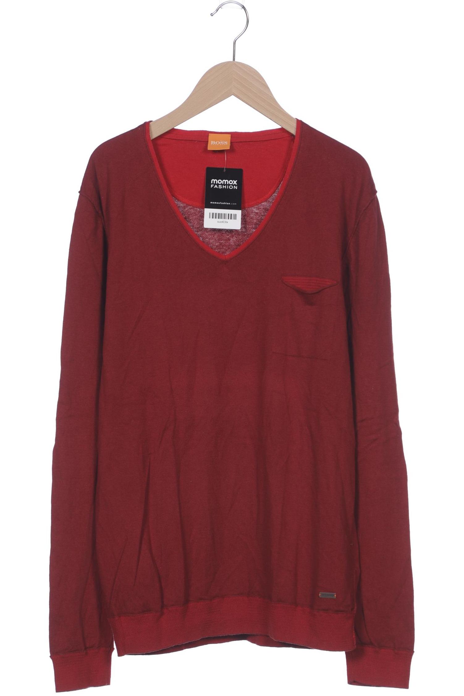 

Boss Orange Herren Pullover, bordeaux, Gr. 52