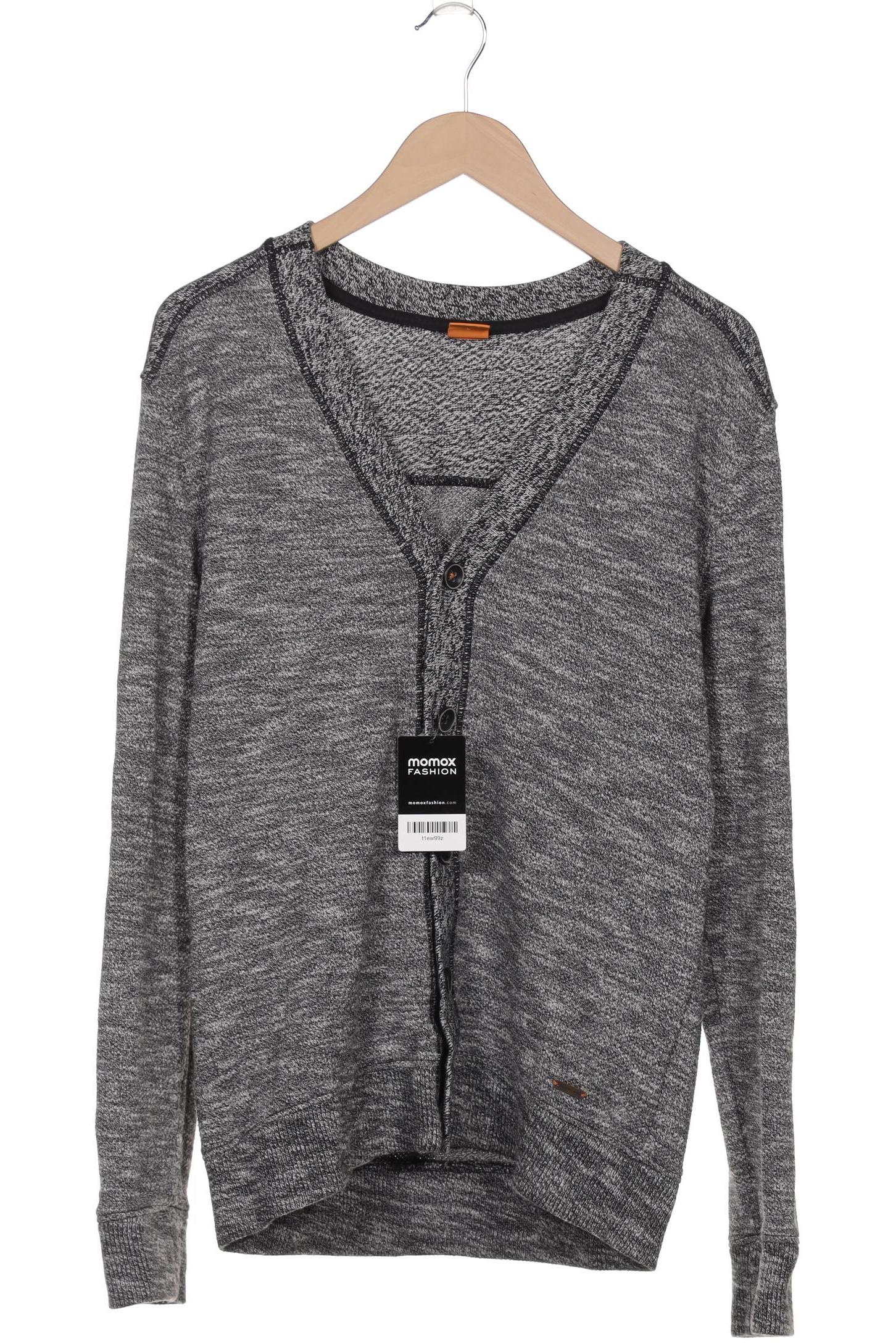 

Boss Orange Herren Strickjacke, grau, Gr. 52