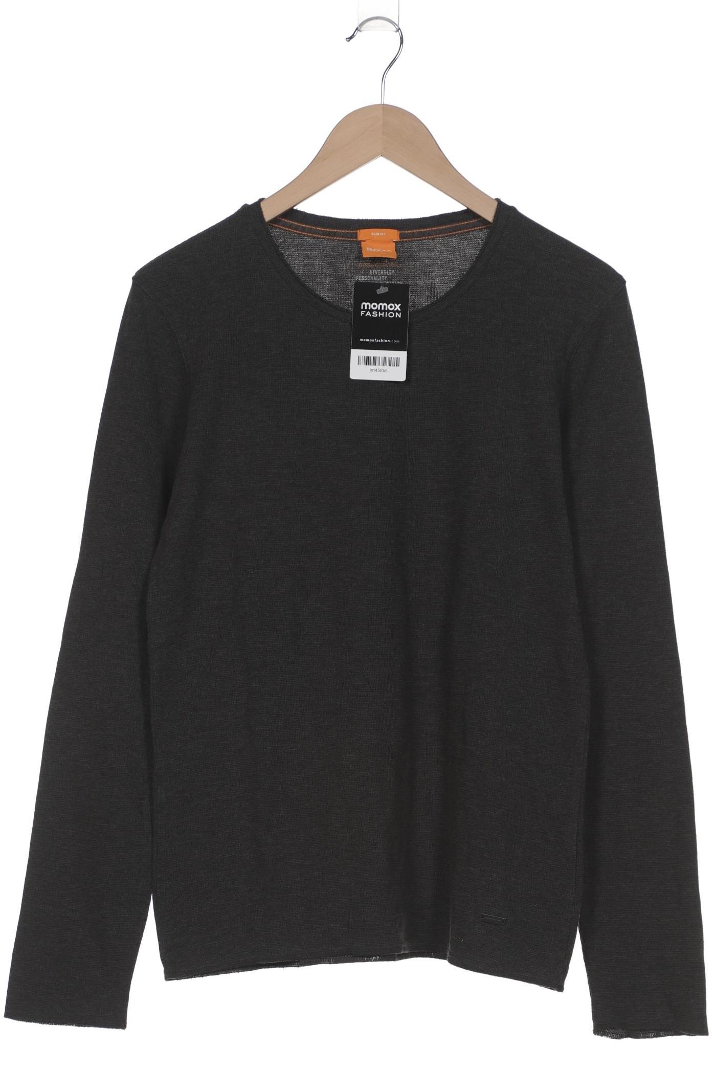 

Boss Orange Herren Langarmshirt, grau, Gr. 52