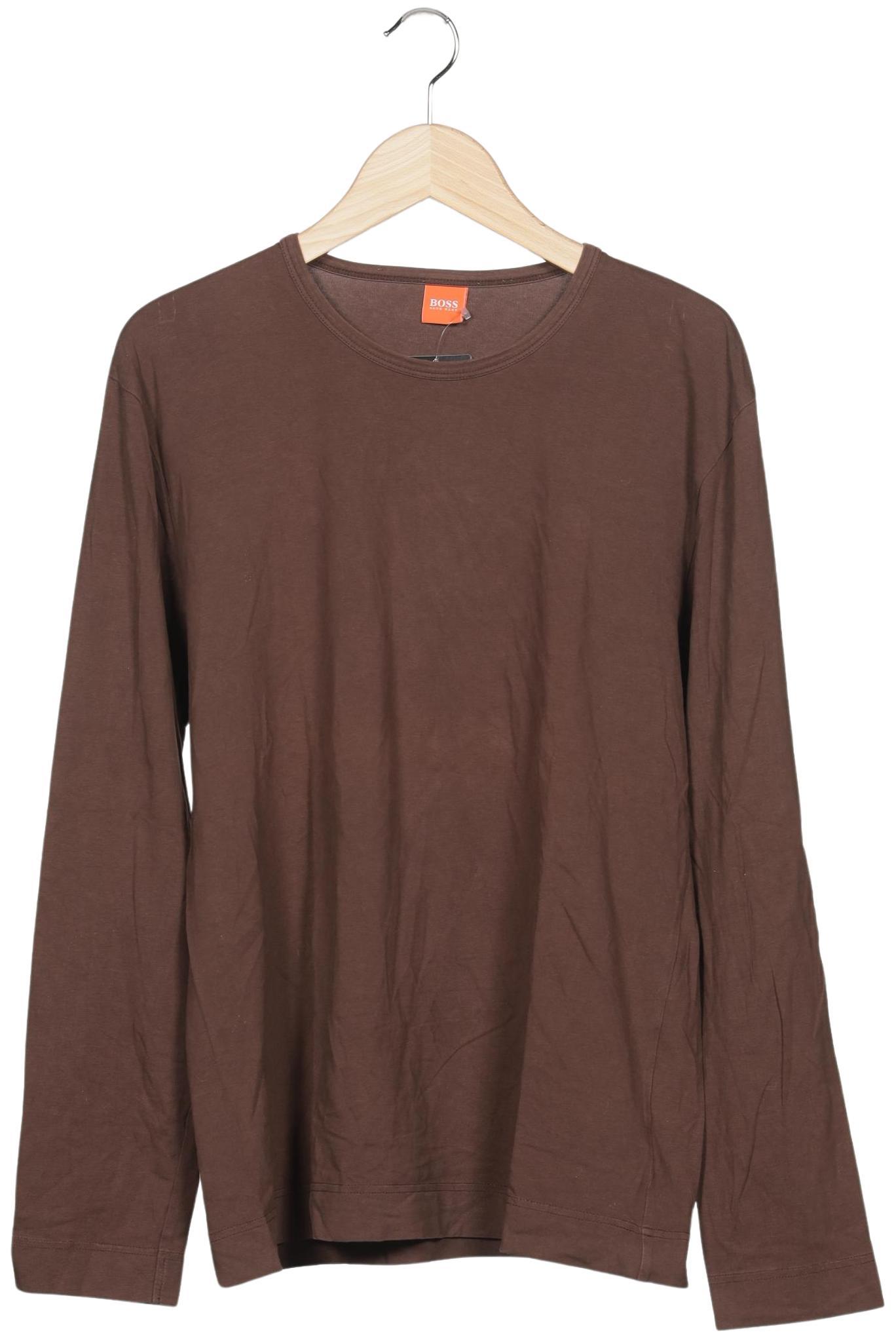 

Boss Orange Herren Langarmshirt, braun, Gr. 54