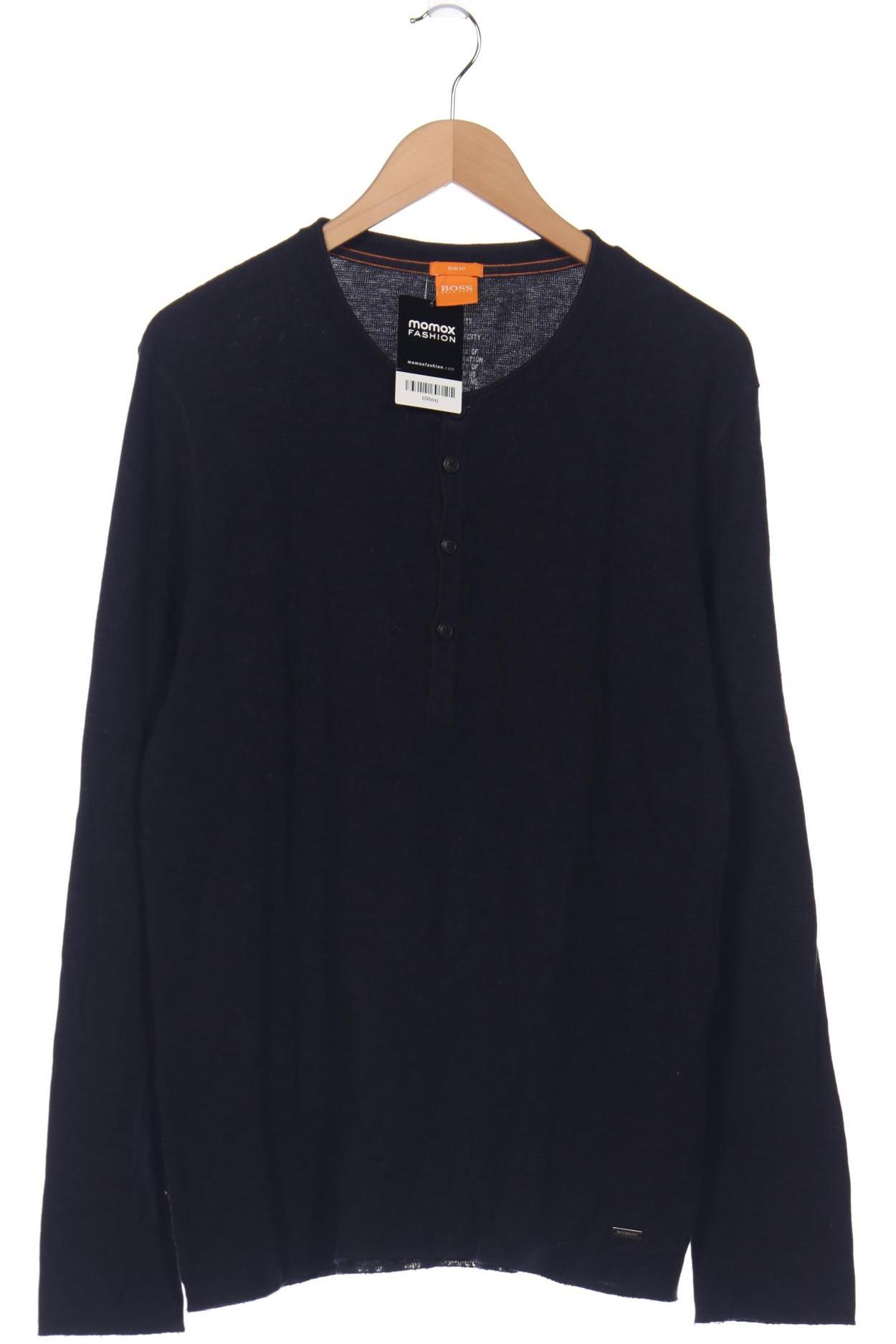 

Boss Orange Herren Langarmshirt, marineblau