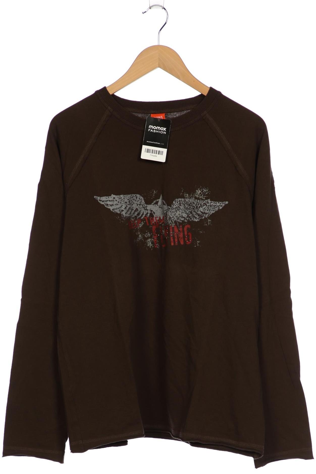 

Boss Orange Herren Langarmshirt, braun, Gr. 56