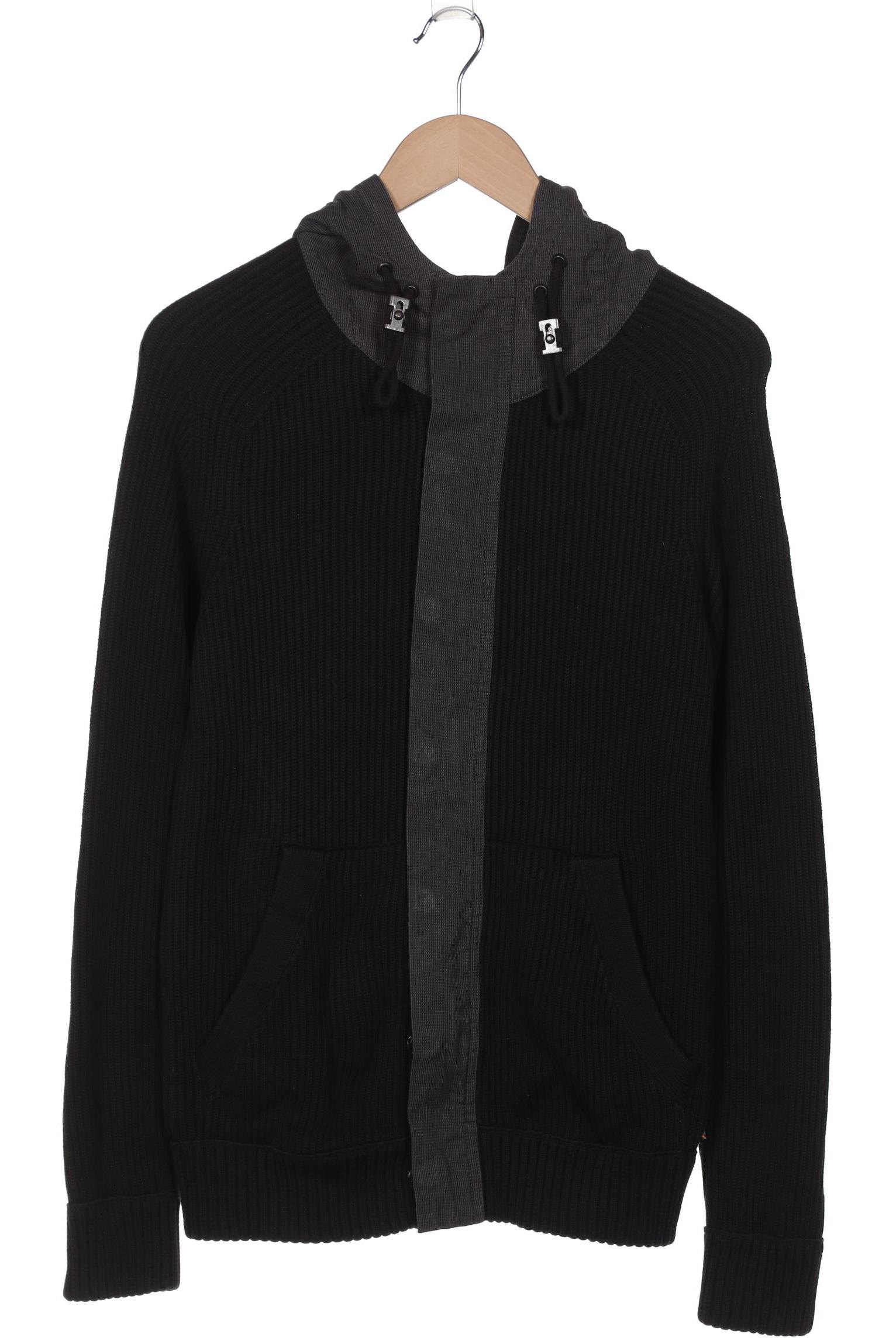 

Boss Orange Herren Strickjacke, schwarz, Gr. 48