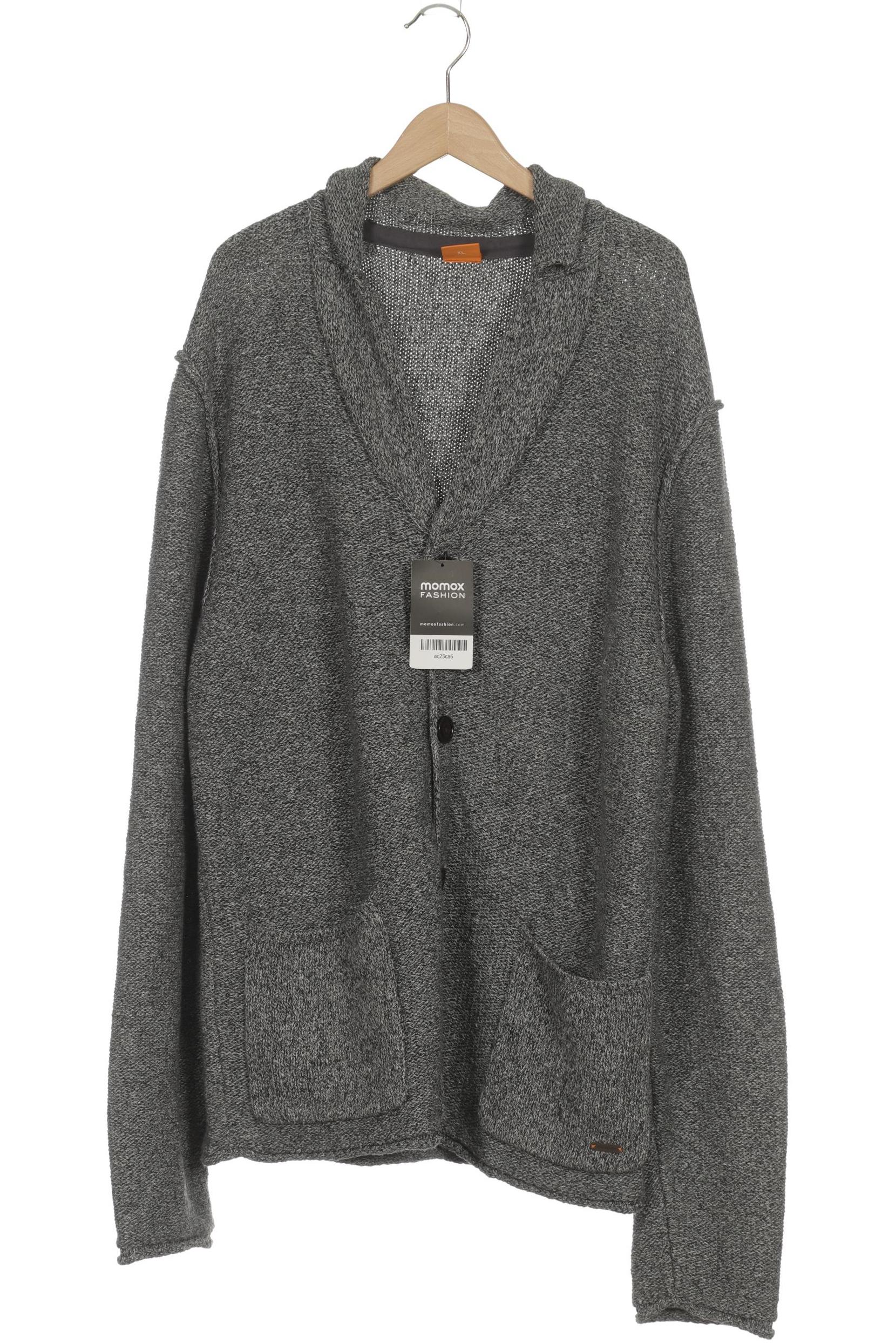 

Boss Orange Herren Strickjacke, grau, Gr. 54