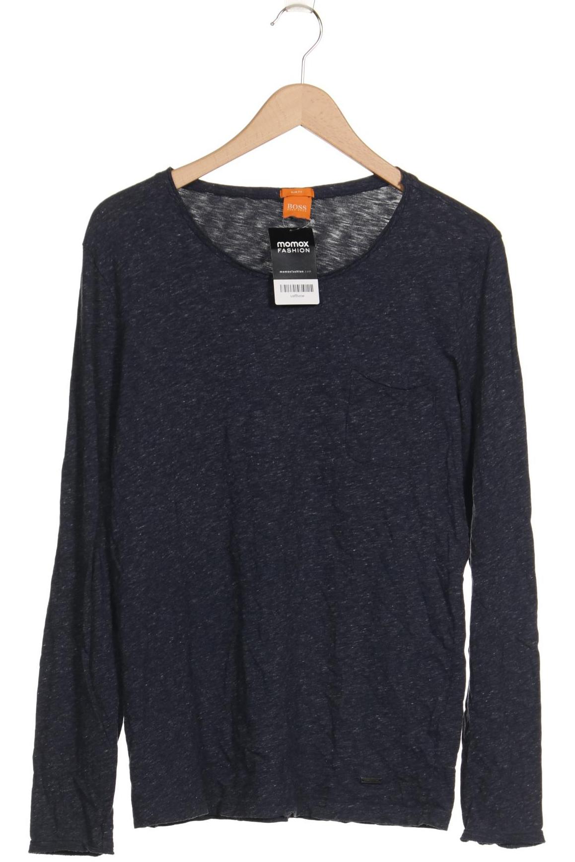 

Boss Orange Herren Langarmshirt, marineblau, Gr. 48