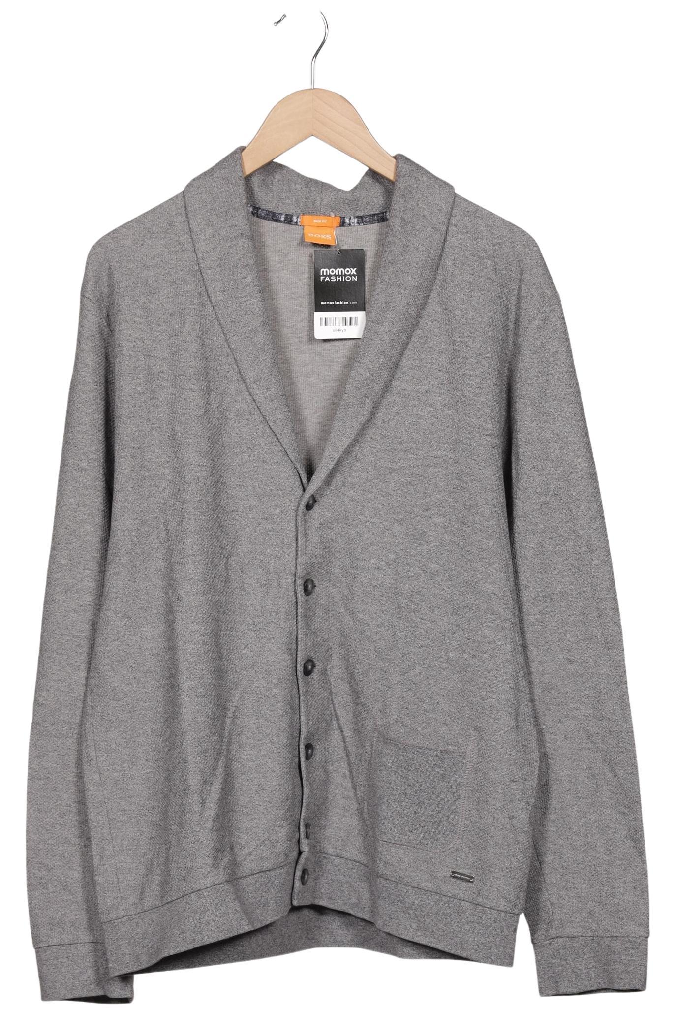 

Boss Orange Herren Strickjacke, grau, Gr. 54