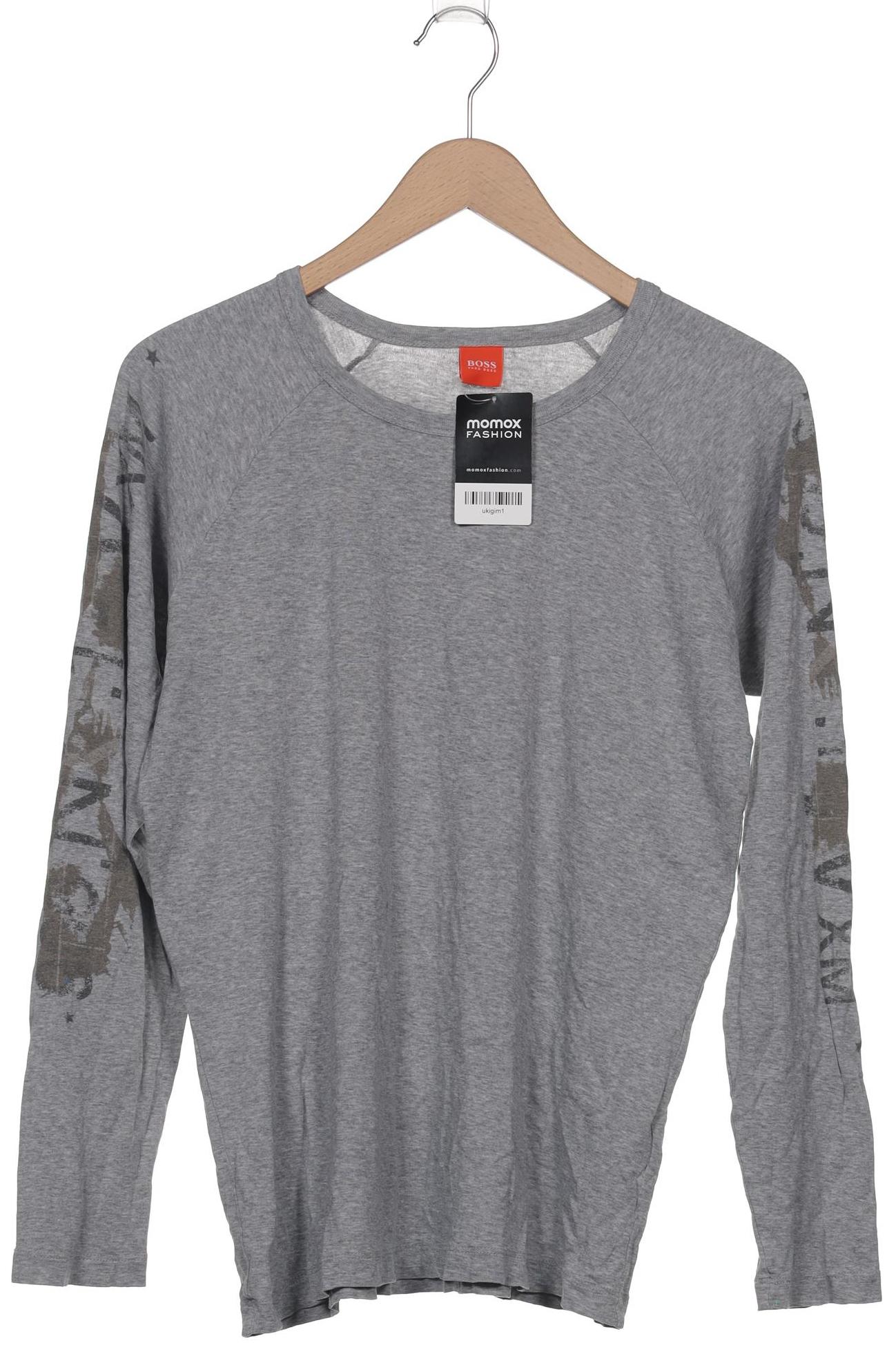 

Boss Orange Herren Langarmshirt, grau, Gr. 48