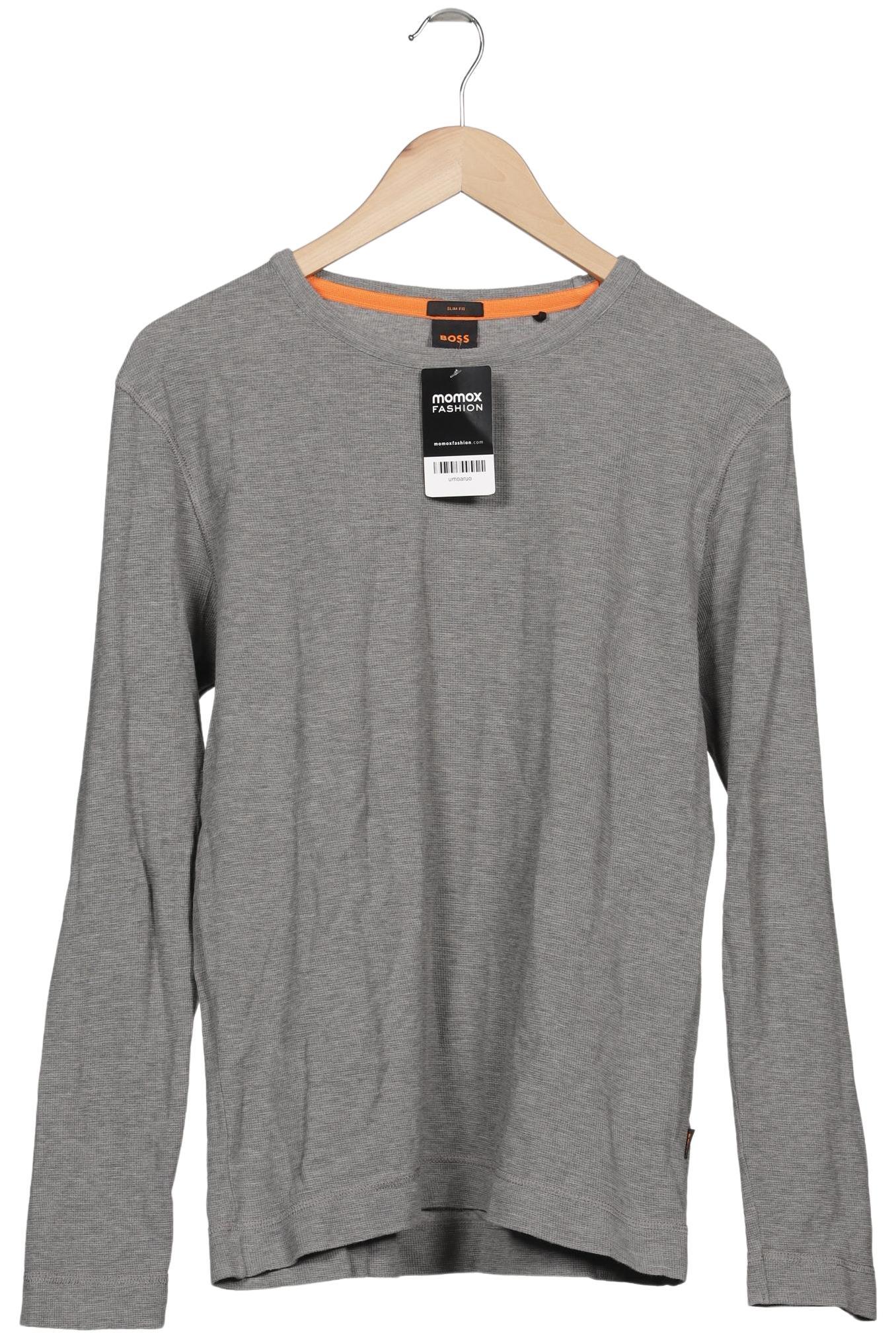 

Boss Orange Herren Langarmshirt, grau, Gr. 48