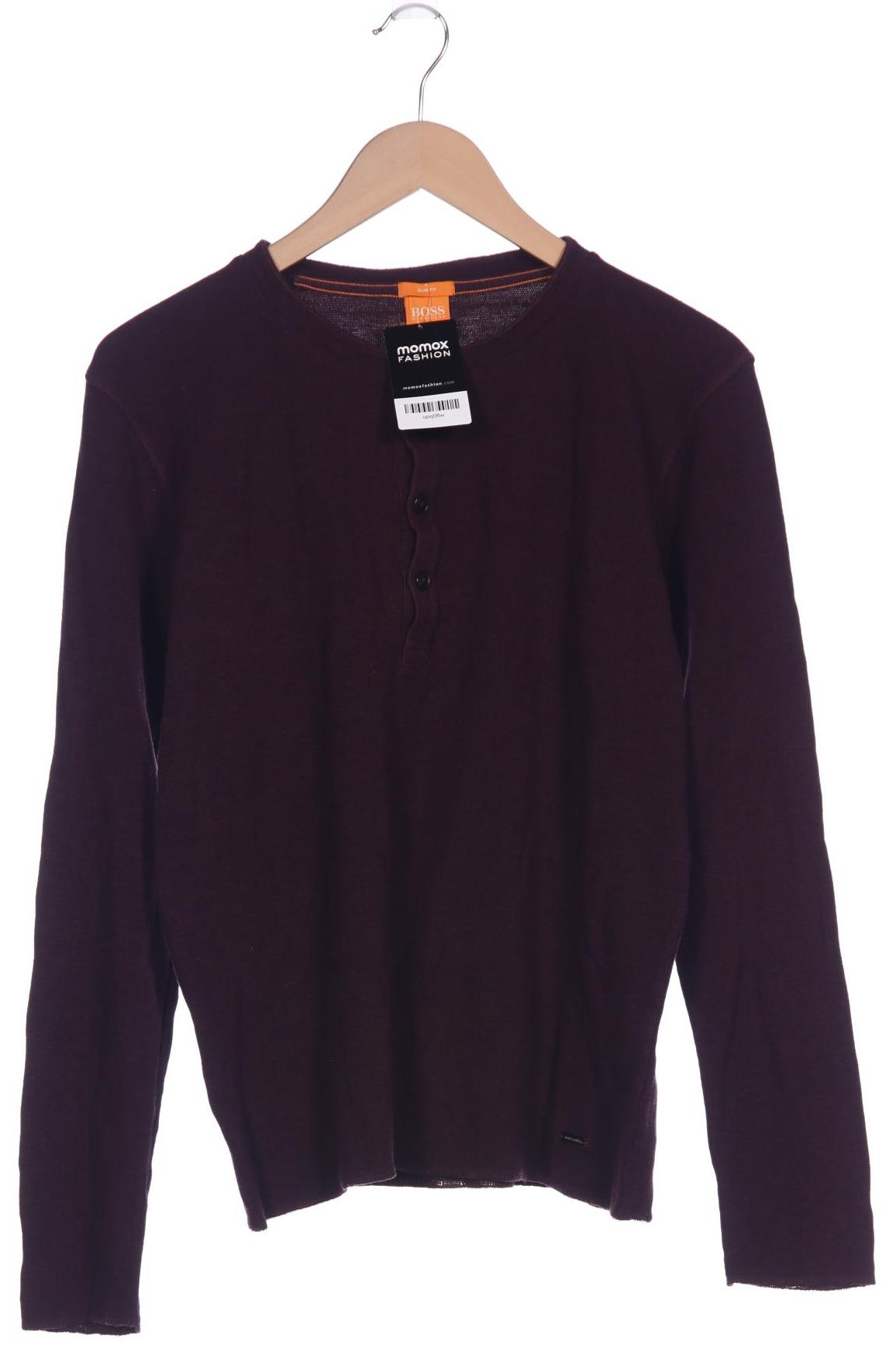 

Boss Orange Herren Langarmshirt, bordeaux, Gr. 52