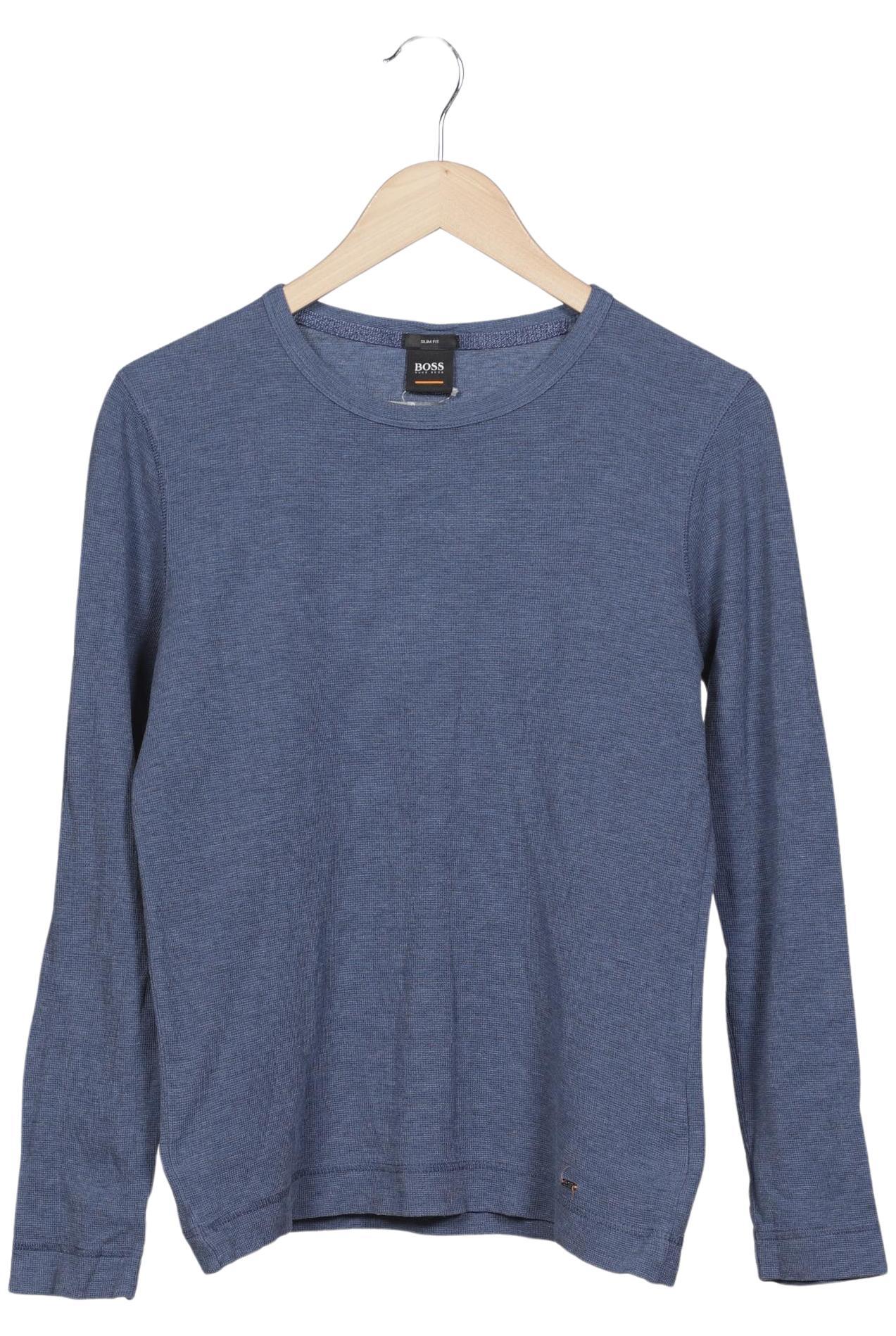 

Boss Orange Herren Langarmshirt, blau, Gr. 46