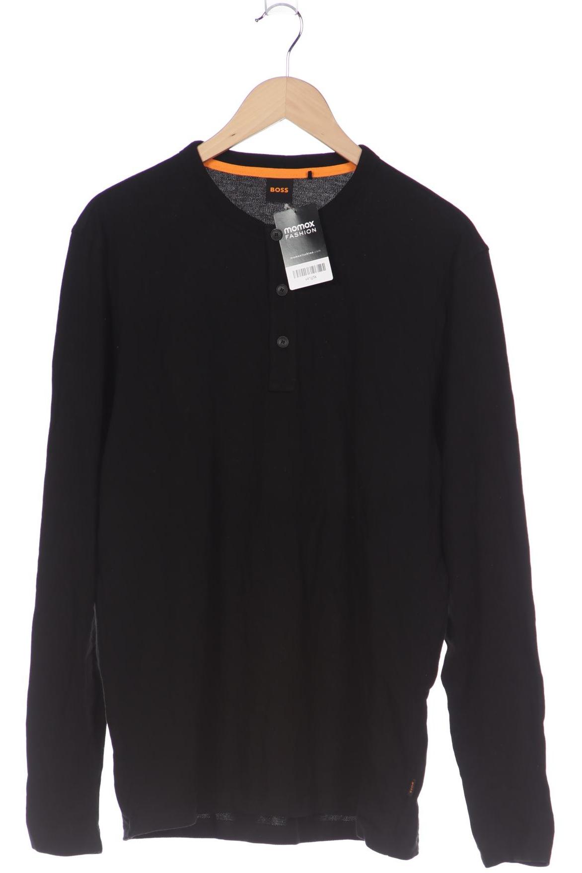 

Boss Orange Herren Langarmshirt, schwarz
