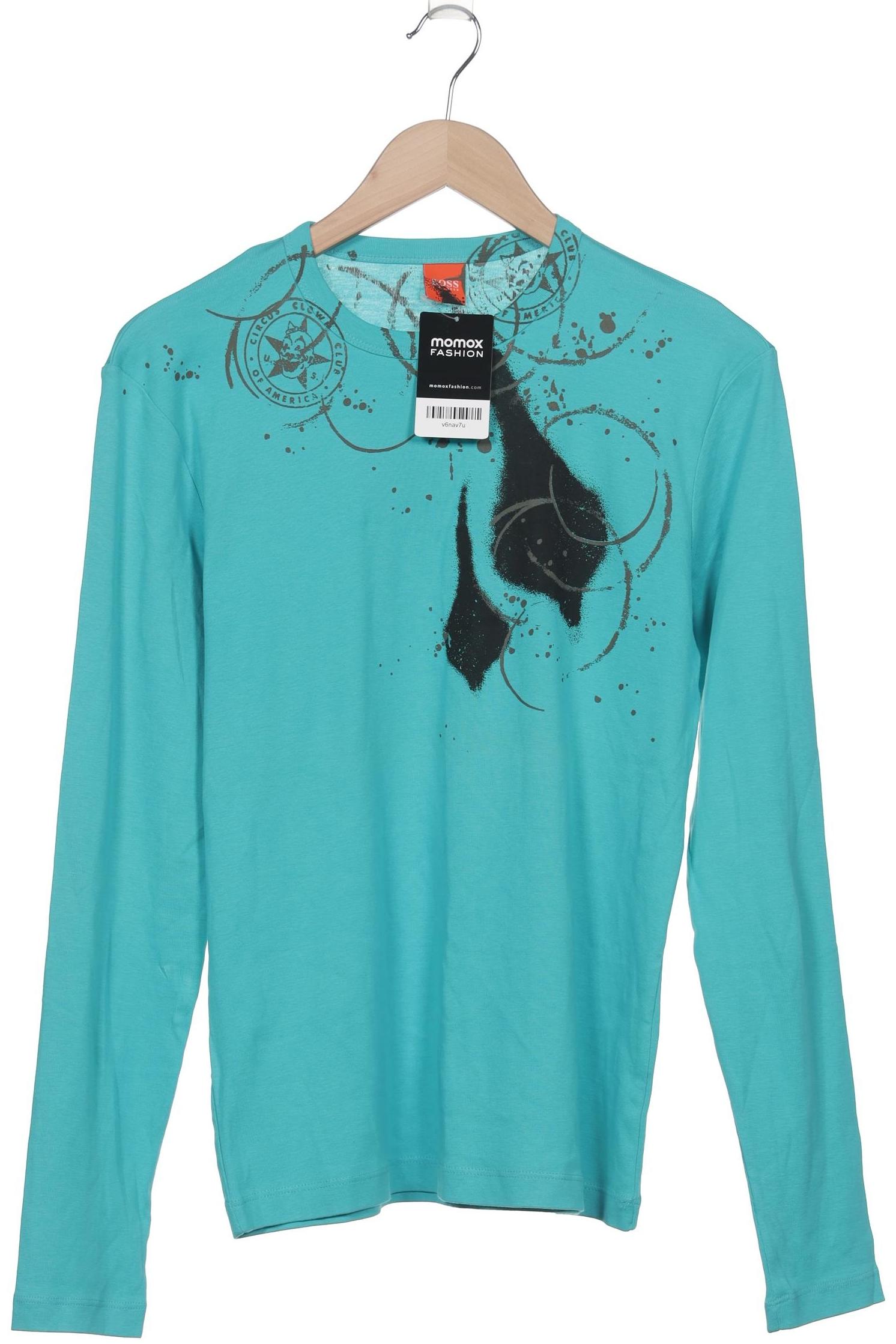 

Boss Orange Herren Langarmshirt, blau, Gr. 48