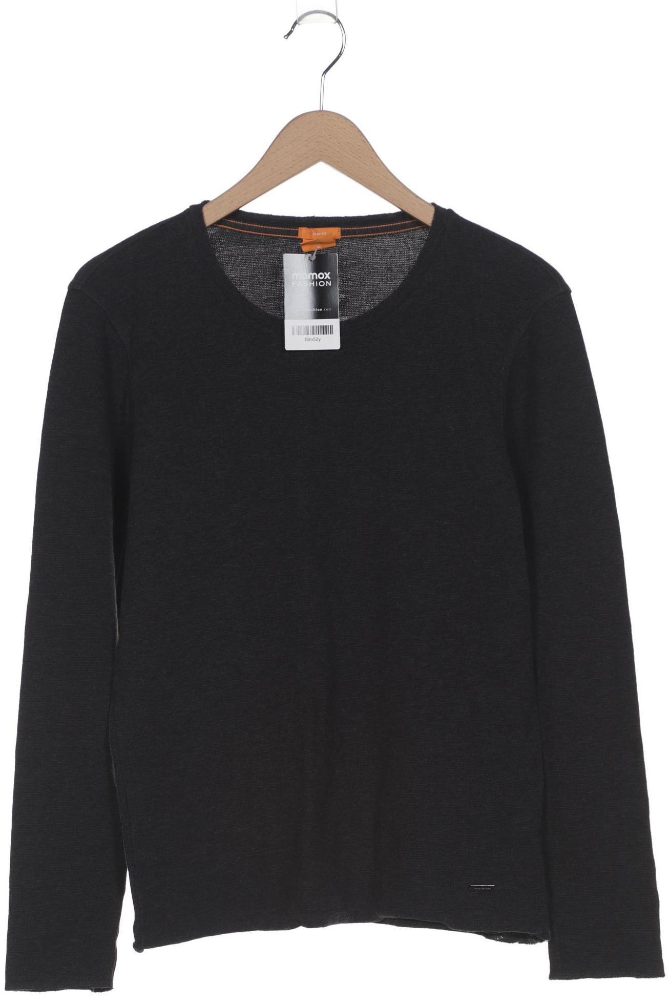 

Boss Orange Herren Langarmshirt, grau, Gr. 52