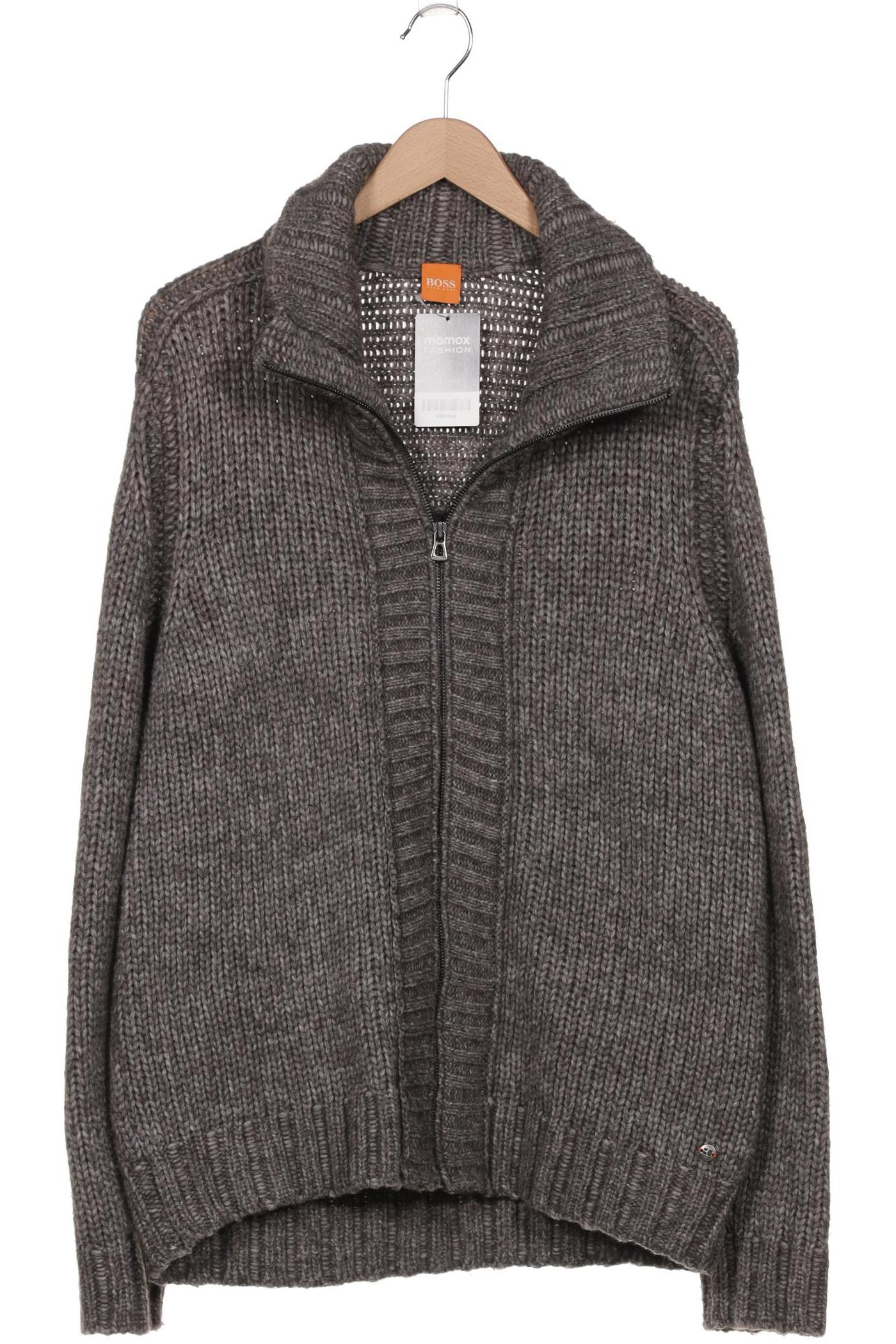 

Boss Orange Herren Strickjacke, grau, Gr. 52