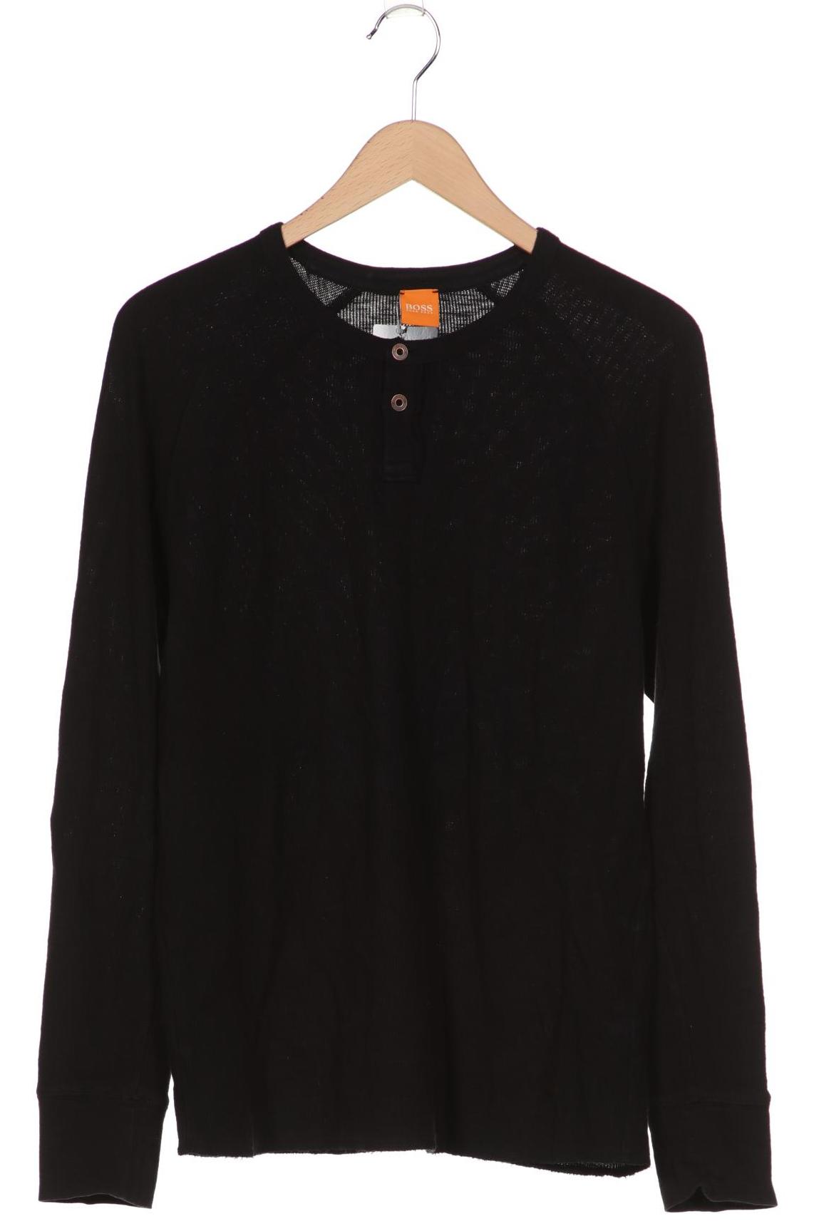 

Boss Orange Herren Langarmshirt, schwarz