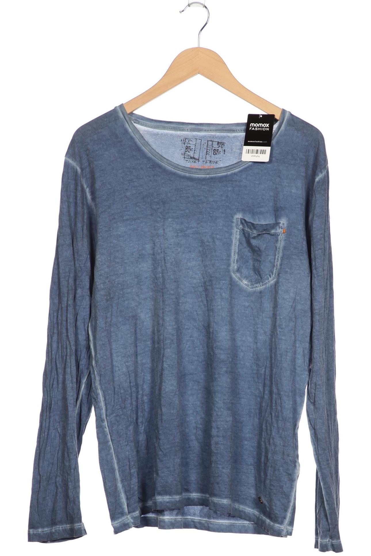 

Boss Orange Herren Langarmshirt, blau, Gr. 54