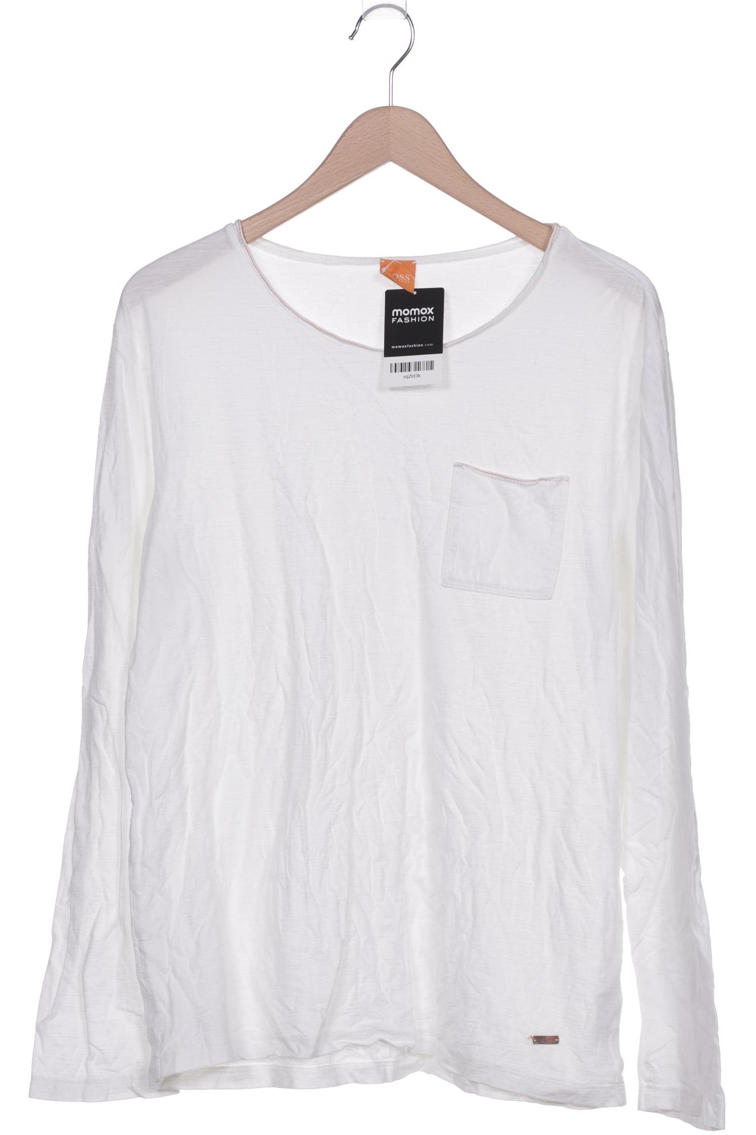 

Boss Orange Herren Langarmshirt, weiß, Gr. 54
