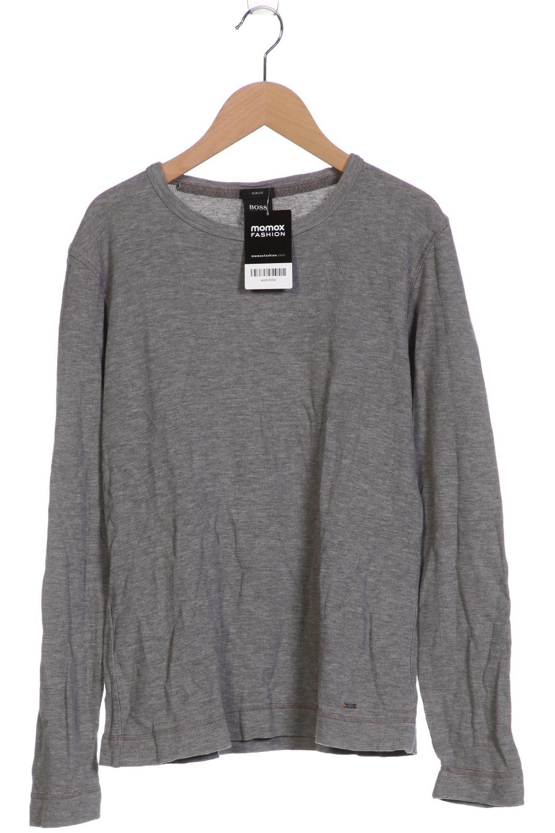 

Boss Orange Herren Langarmshirt, grau, Gr. 46