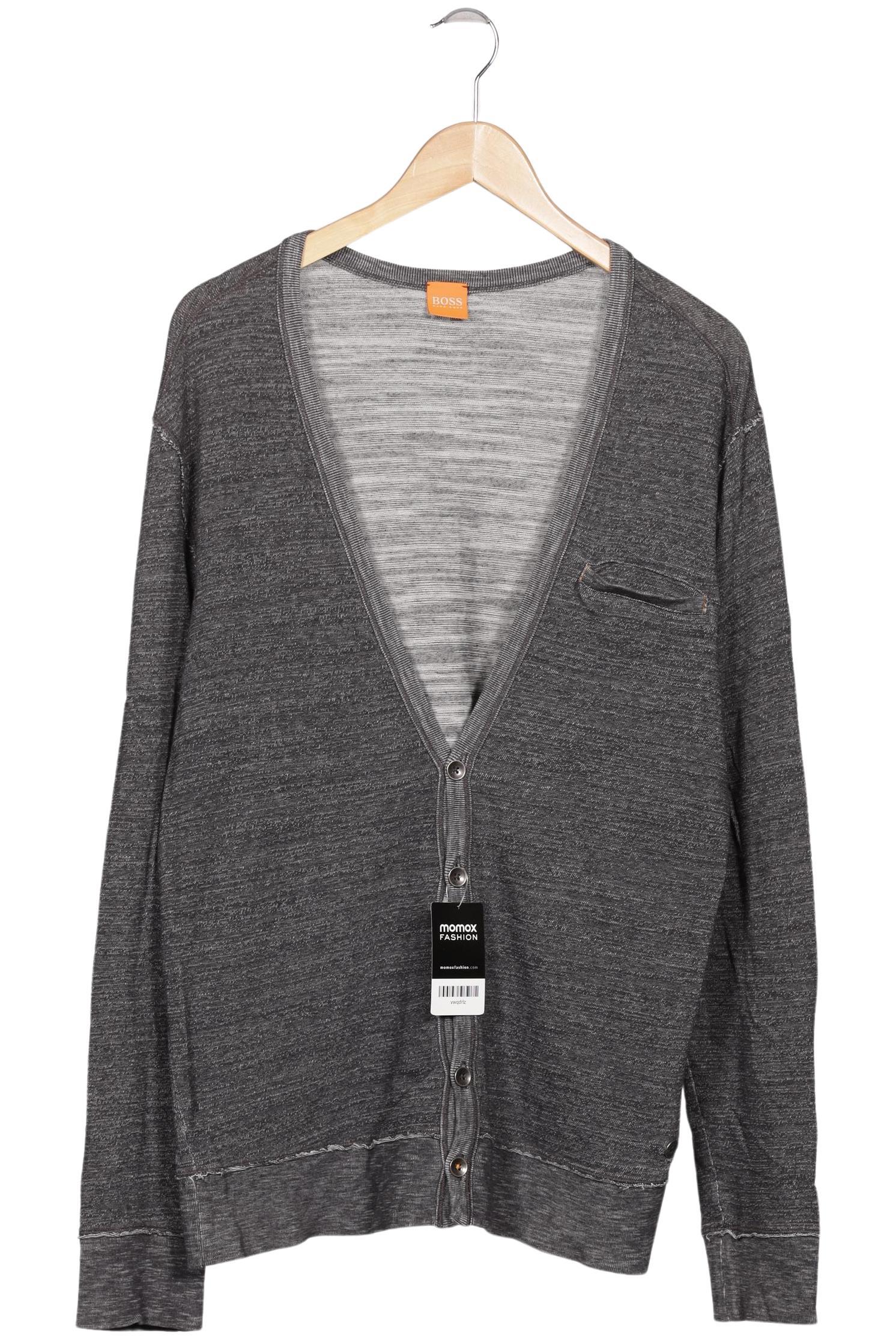 

Boss Orange Herren Strickjacke, grau, Gr. 48