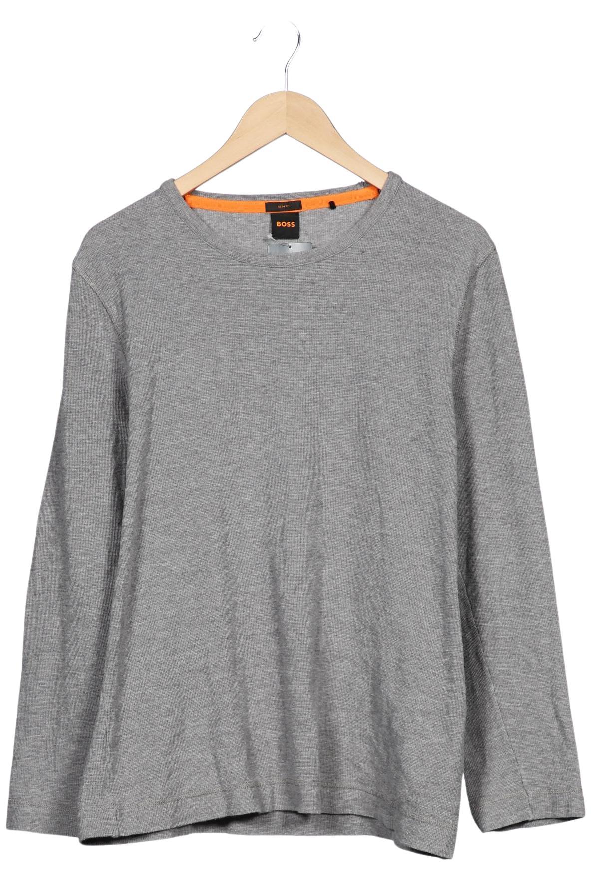 

Boss Orange Herren Langarmshirt, grau, Gr. 54