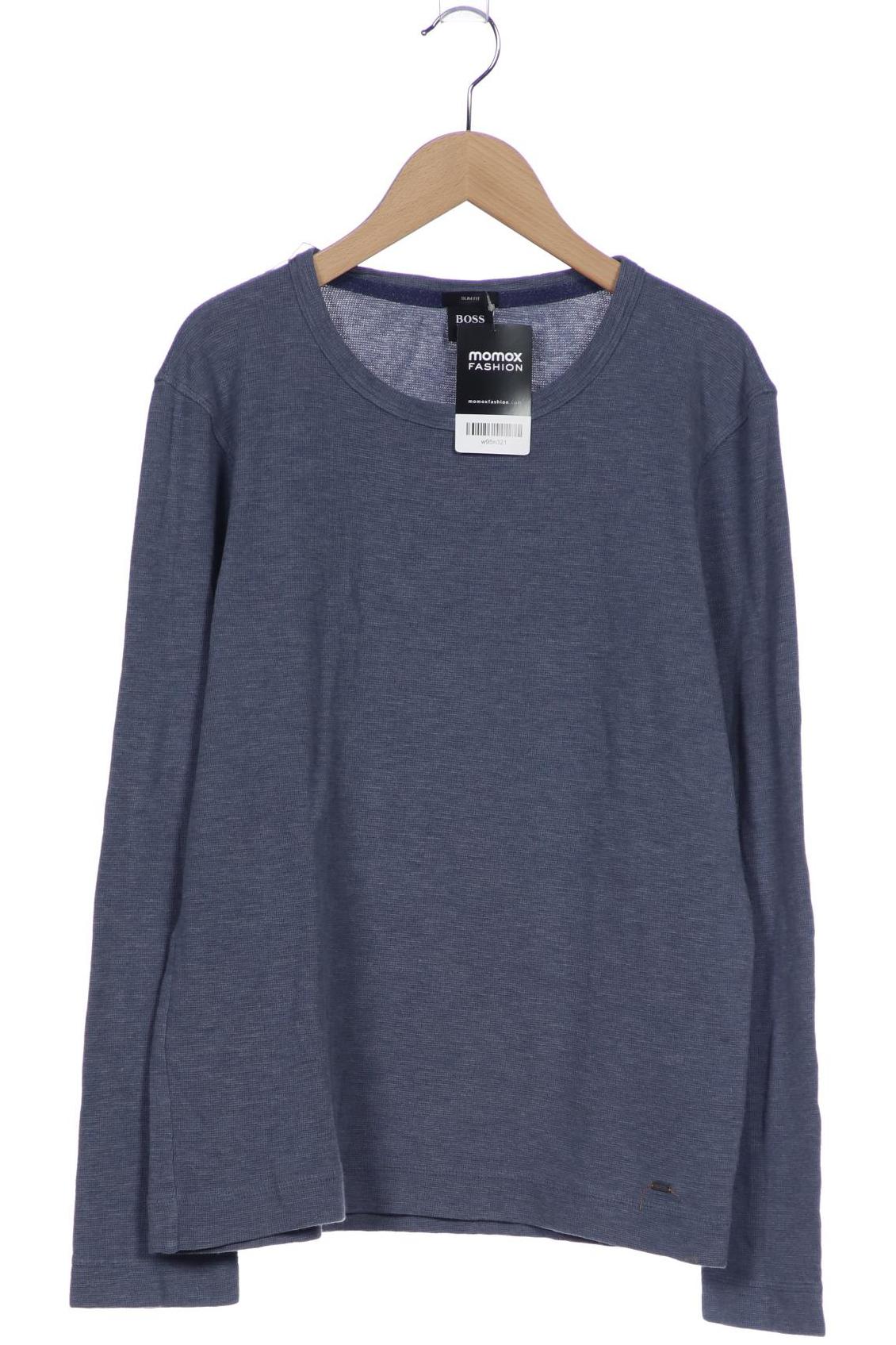 

Boss Orange Herren Langarmshirt, blau, Gr. 52
