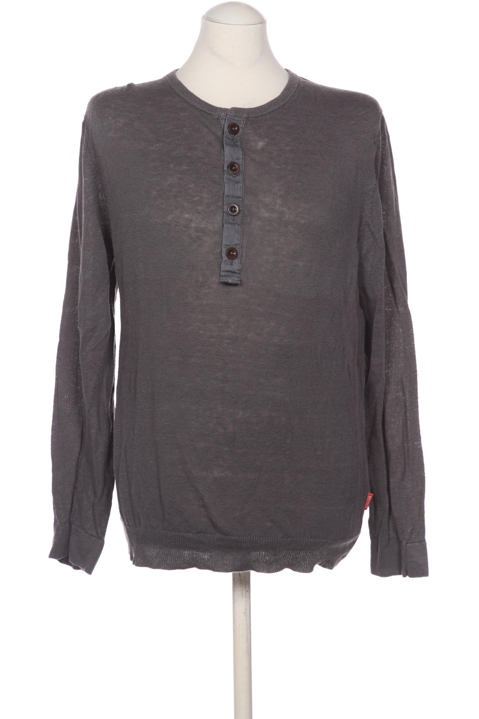

Boss Orange Herren Strickjacke, grau, Gr. 48