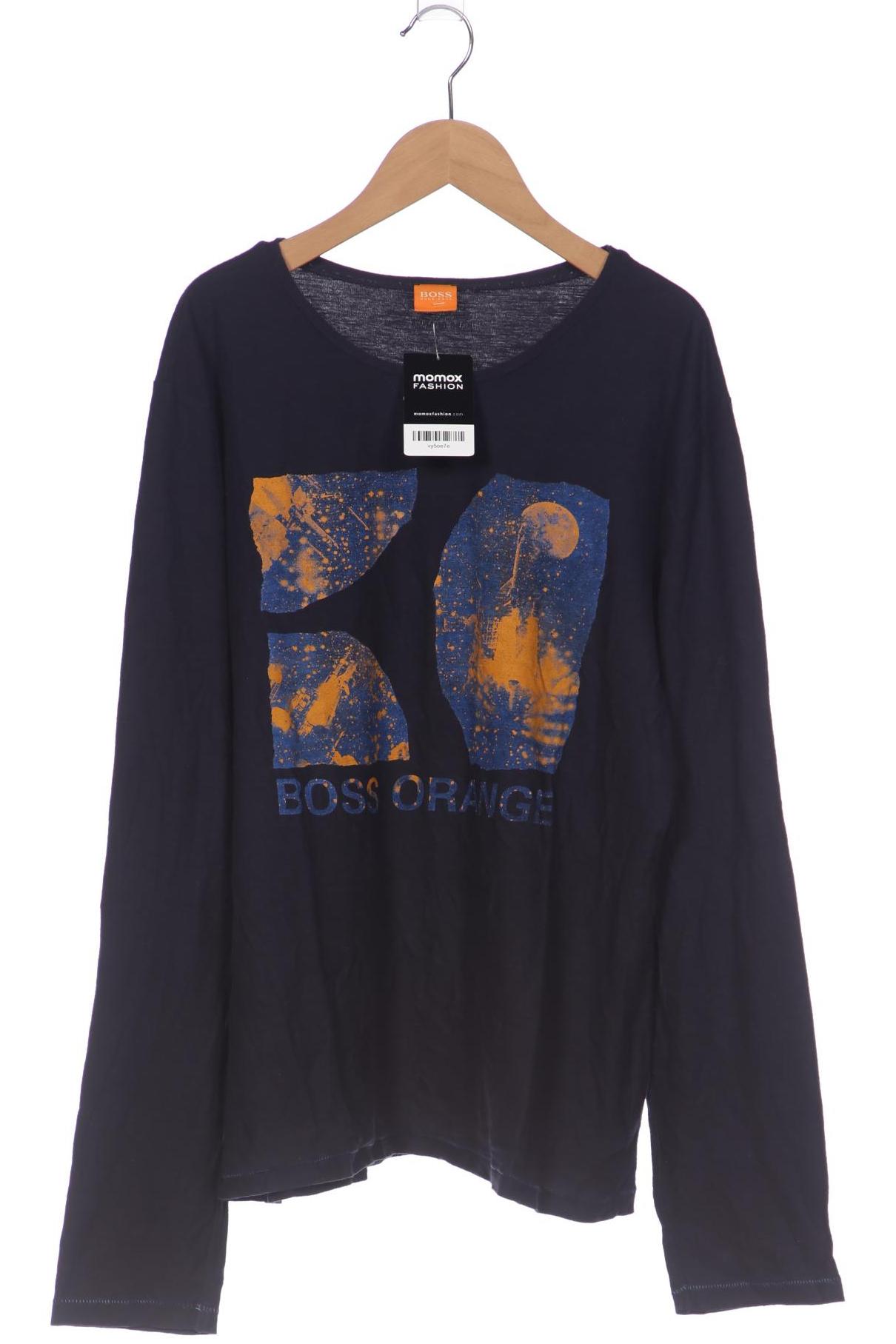 

Boss Orange Herren Langarmshirt, marineblau, Gr. 48