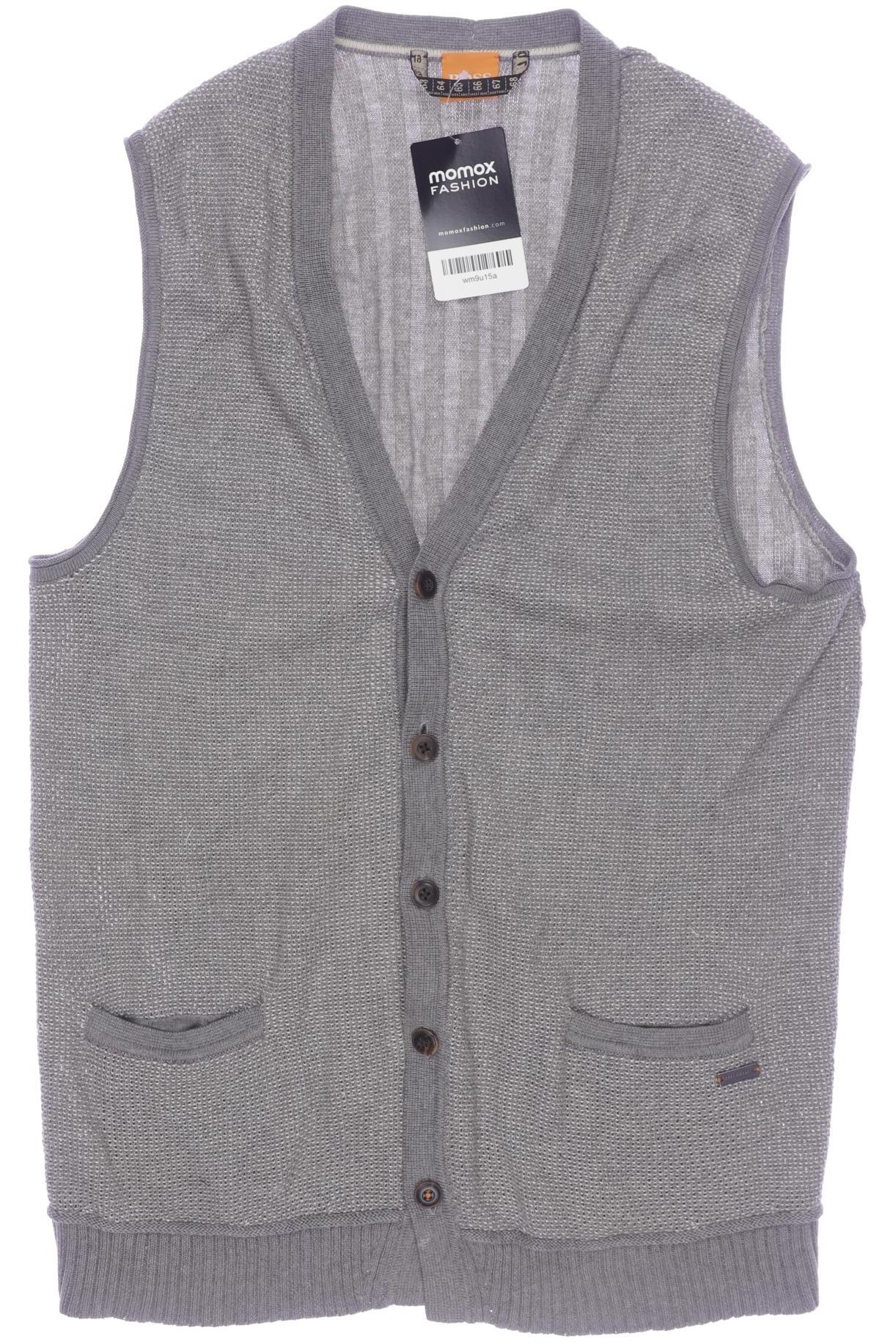 

Boss Orange Herren Strickjacke, grau, Gr. 52