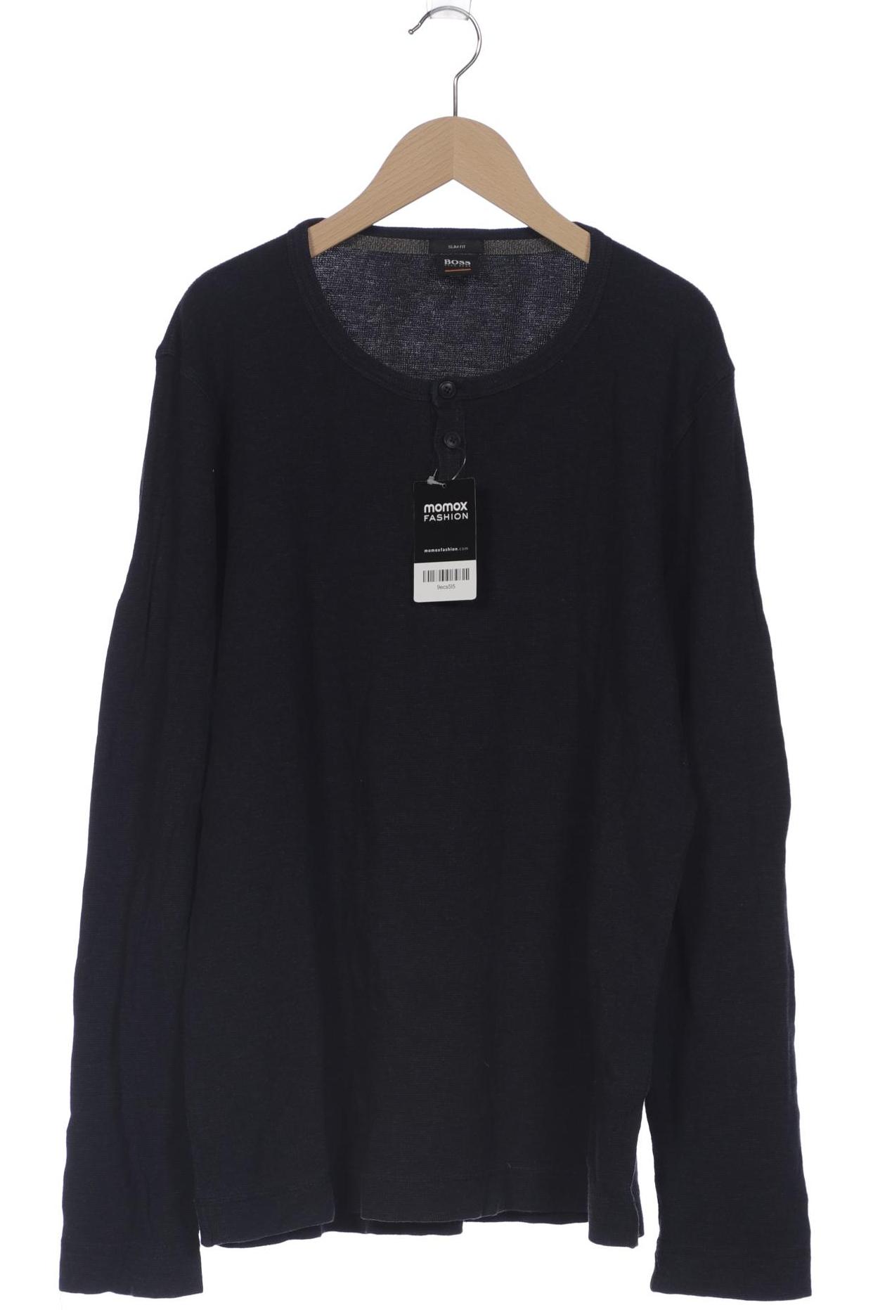 

Boss Orange Herren Langarmshirt, marineblau, Gr. 56