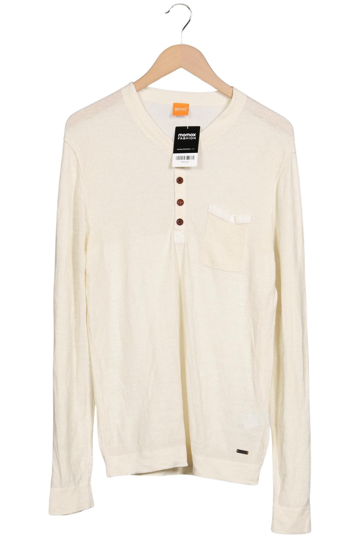 

Boss Orange Herren Pullover, cremeweiß, Gr. 48