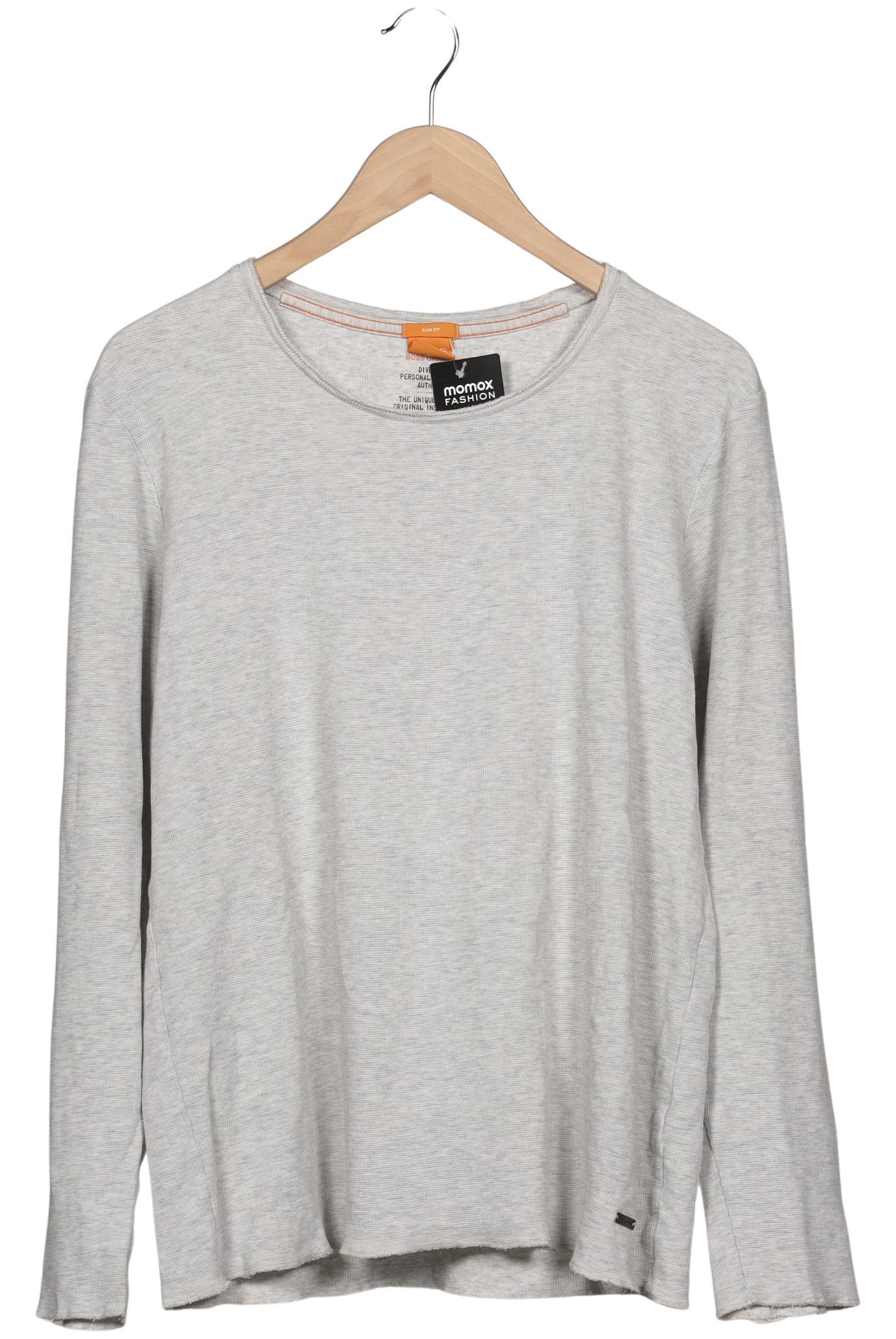 

Boss Orange Herren Langarmshirt, grau, Gr. 54