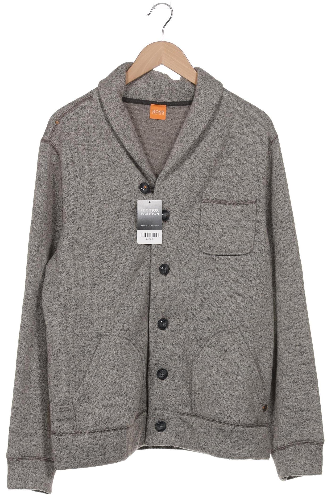 

Boss Orange Herren Strickjacke, grau, Gr. 54