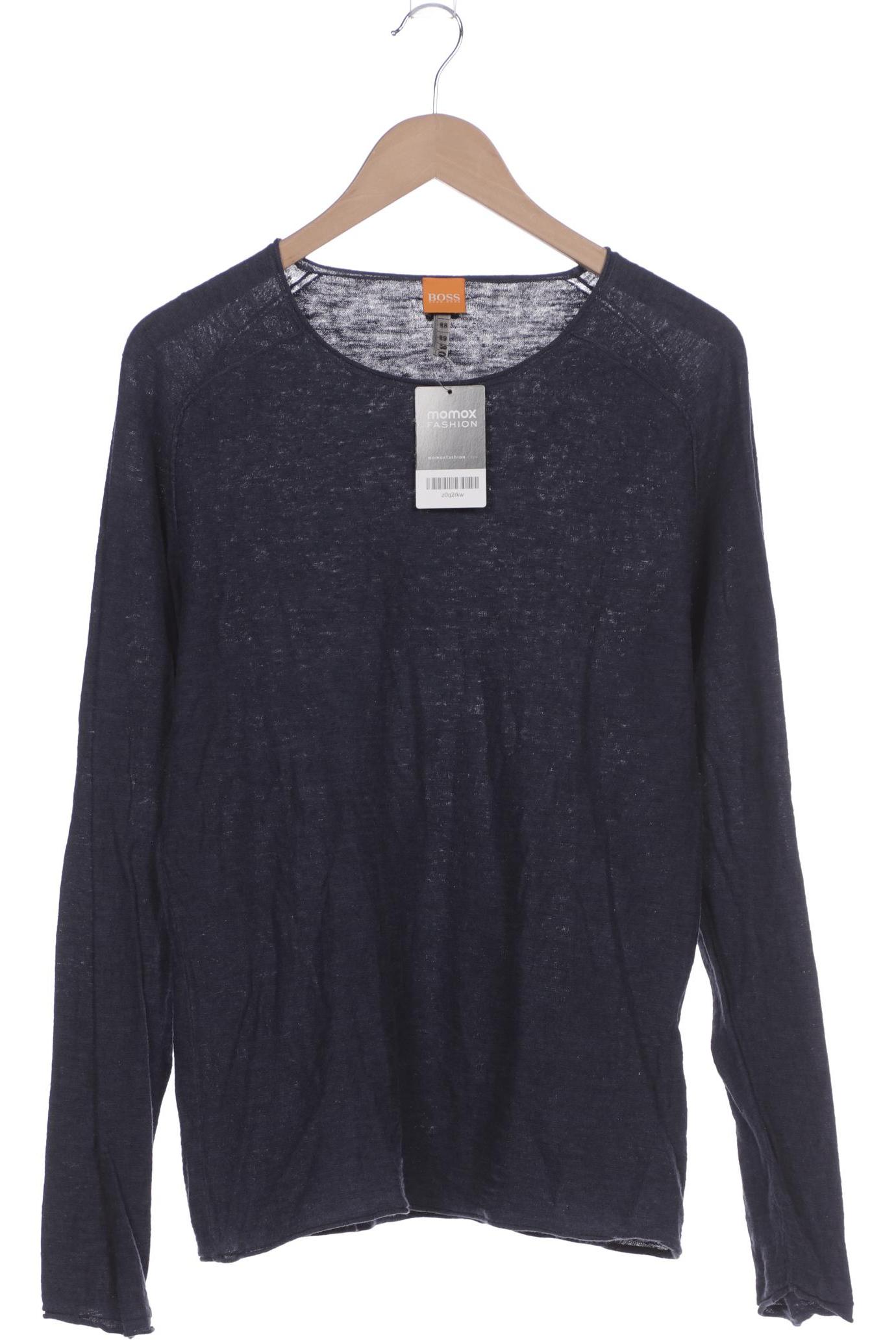 

Boss Orange Herren Langarmshirt, marineblau, Gr. 52