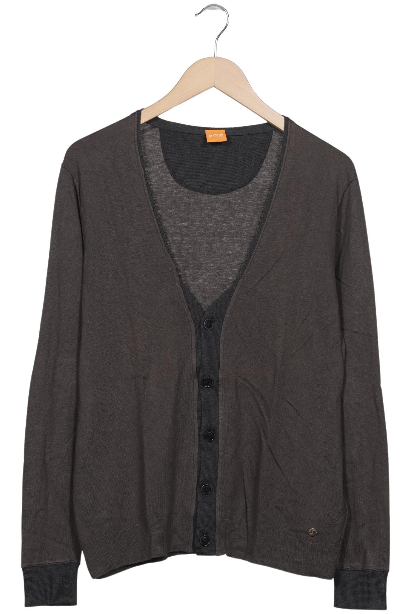 

Boss Orange Herren Strickjacke, grau, Gr. 52