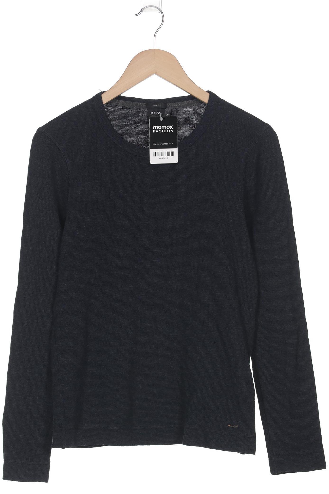 

Boss Orange Herren Langarmshirt, marineblau, Gr. 46