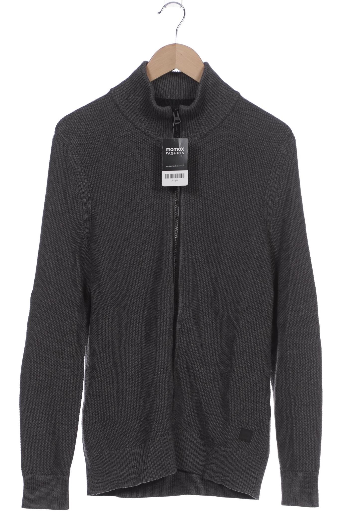 

Boss Orange Herren Strickjacke, grau, Gr. 48