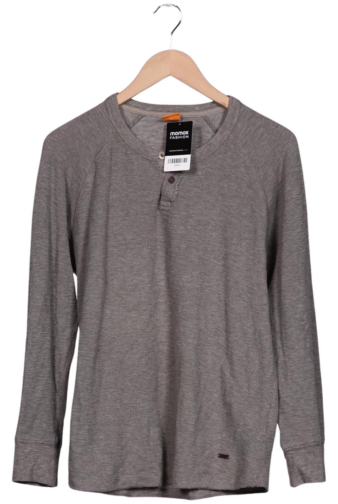 

Boss Orange Herren Langarmshirt, grau, Gr. 48