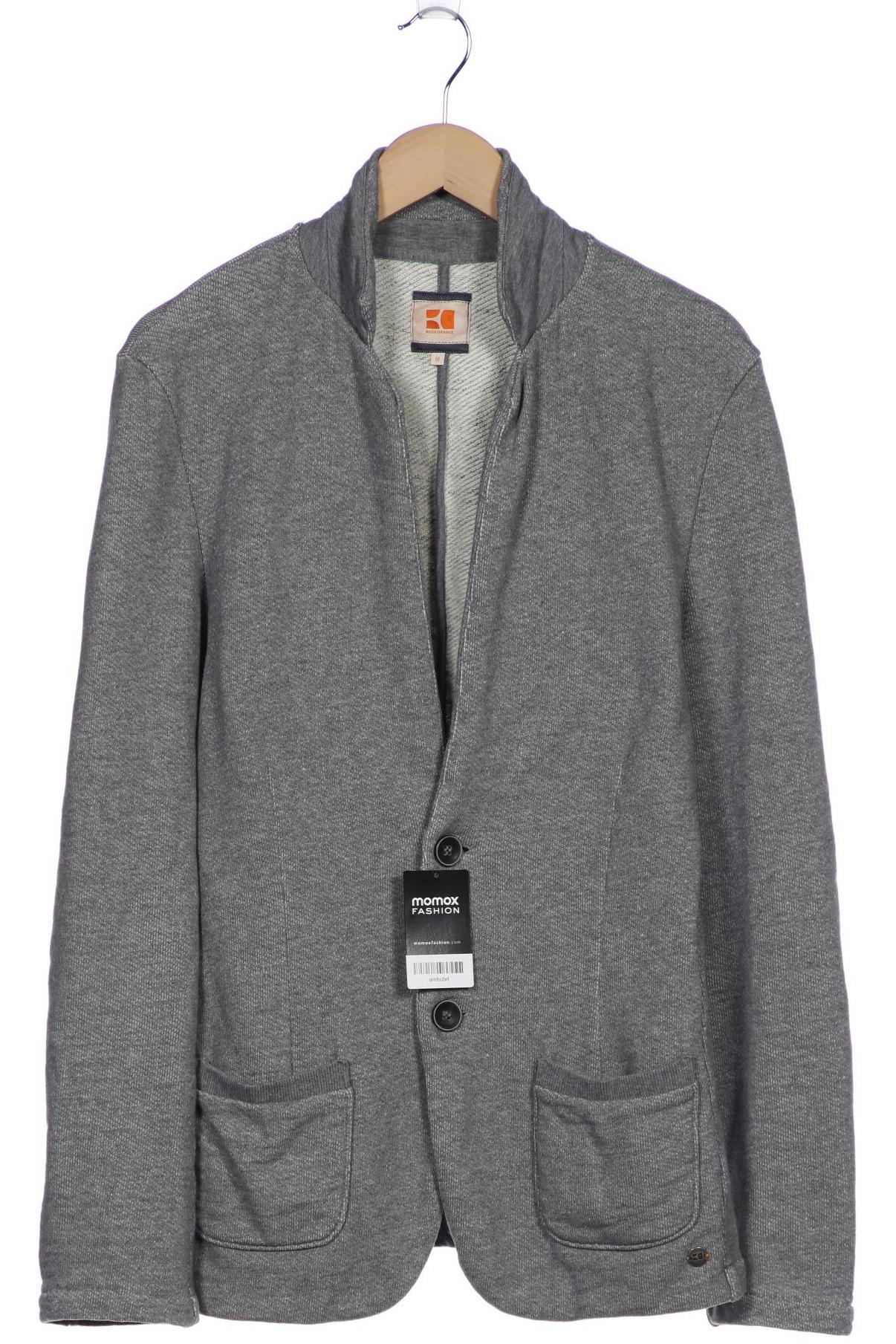 

Boss Orange Herren Strickjacke, grau, Gr. 48