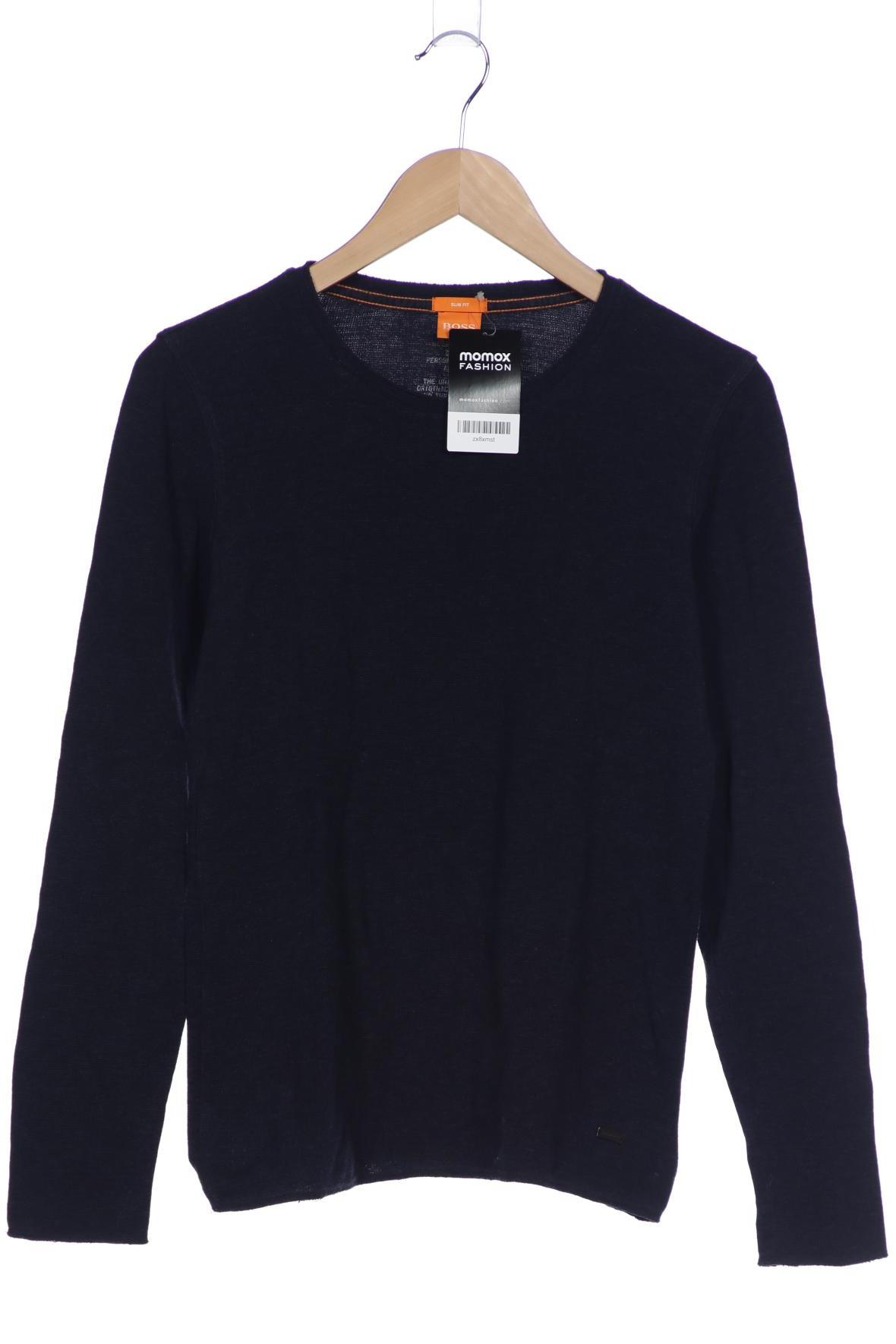 

Boss Orange Herren Langarmshirt, marineblau, Gr. 46