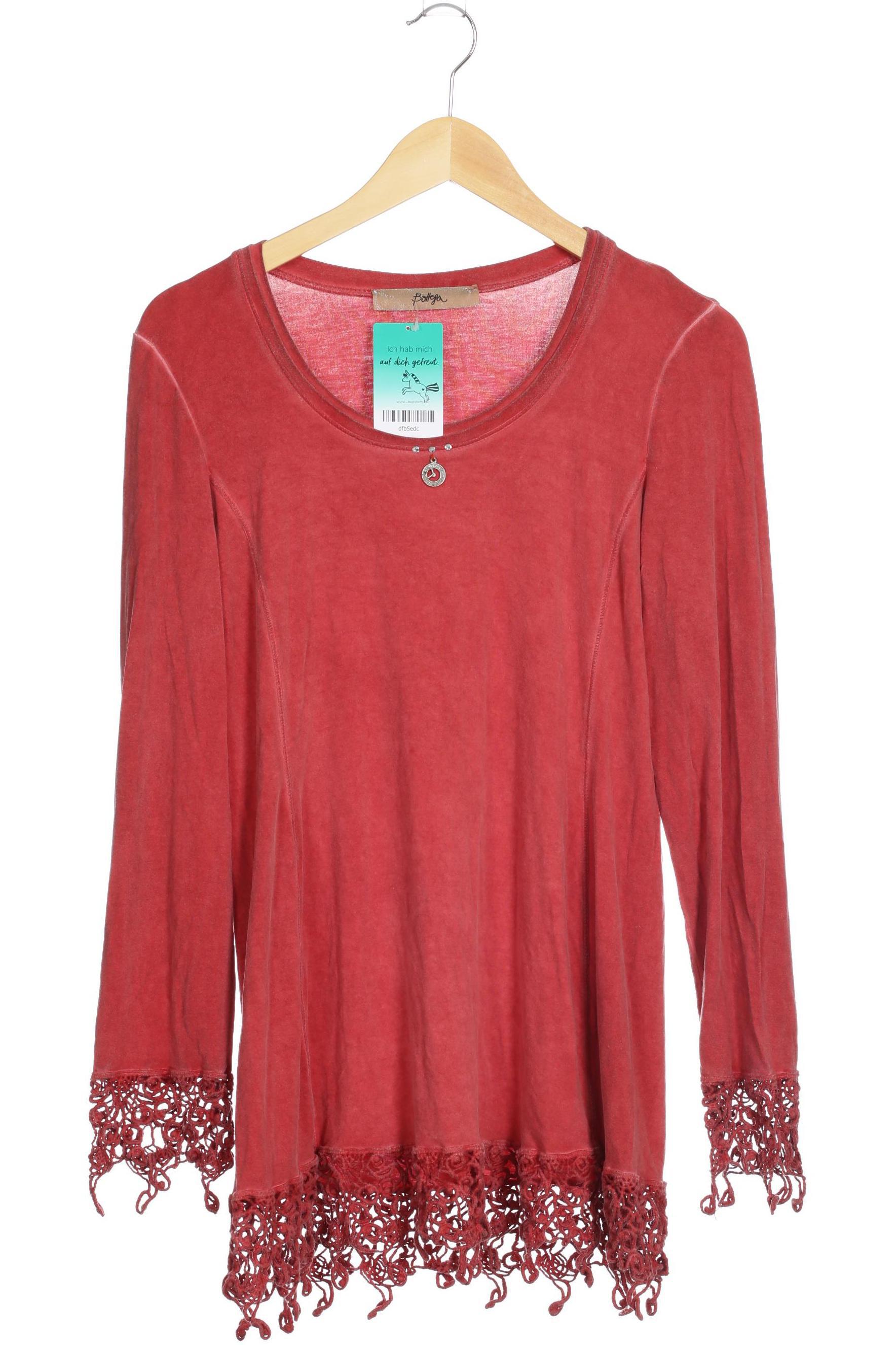

Bottega Damen Langarmshirt, rot, Gr.