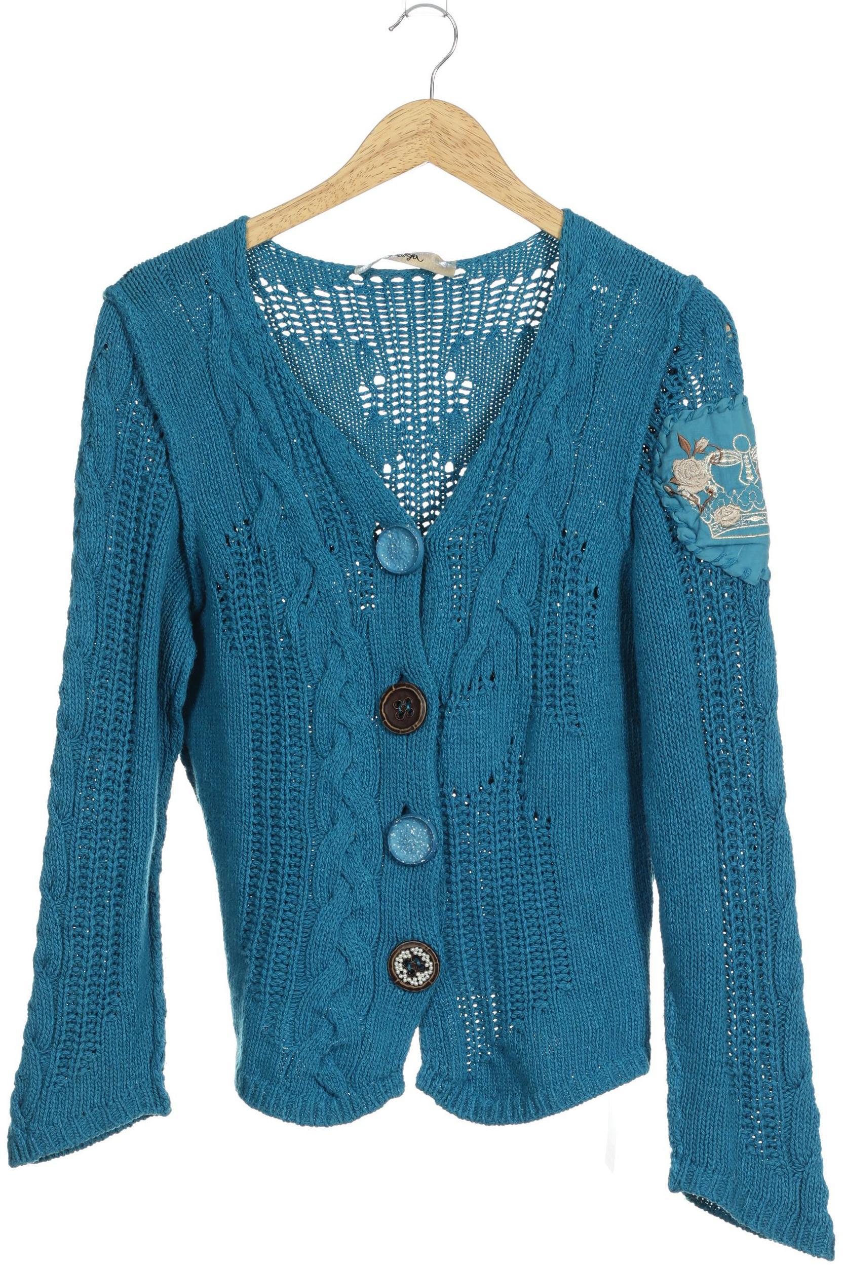 

Bottega Damen Strickjacke, blau, Gr.