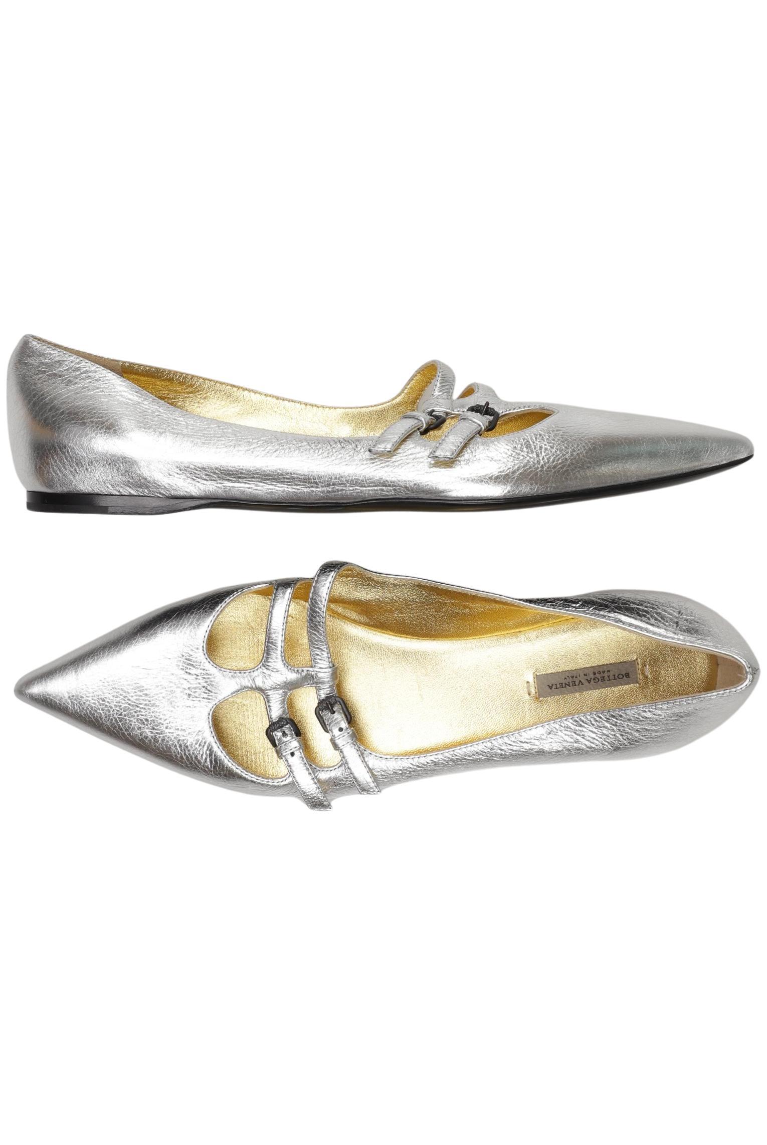 

Bottega Veneta Damen Ballerinas, silber, Gr. 39