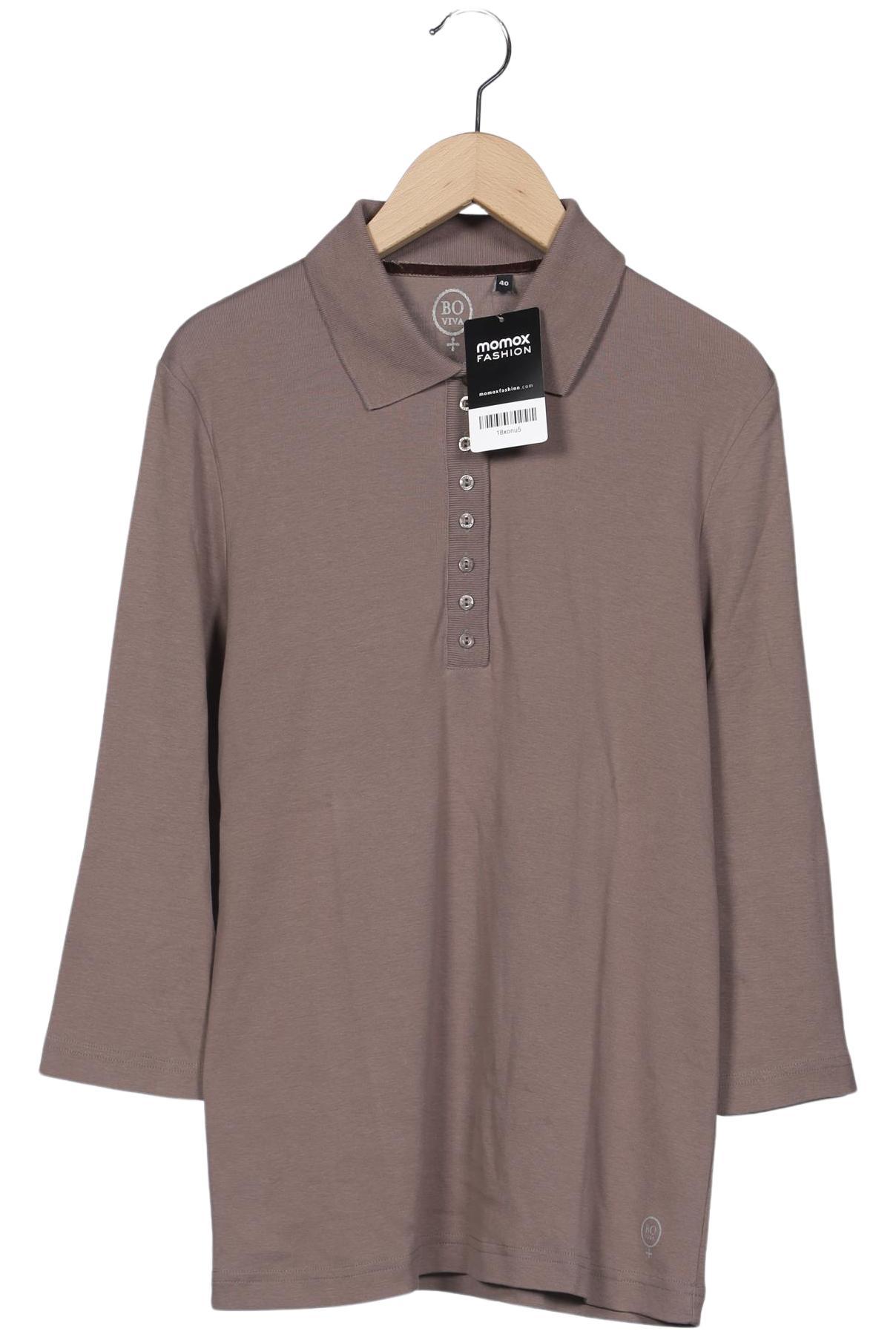 Thumbnail - Boviva Damen Poloshirt, braun, Gr. 40