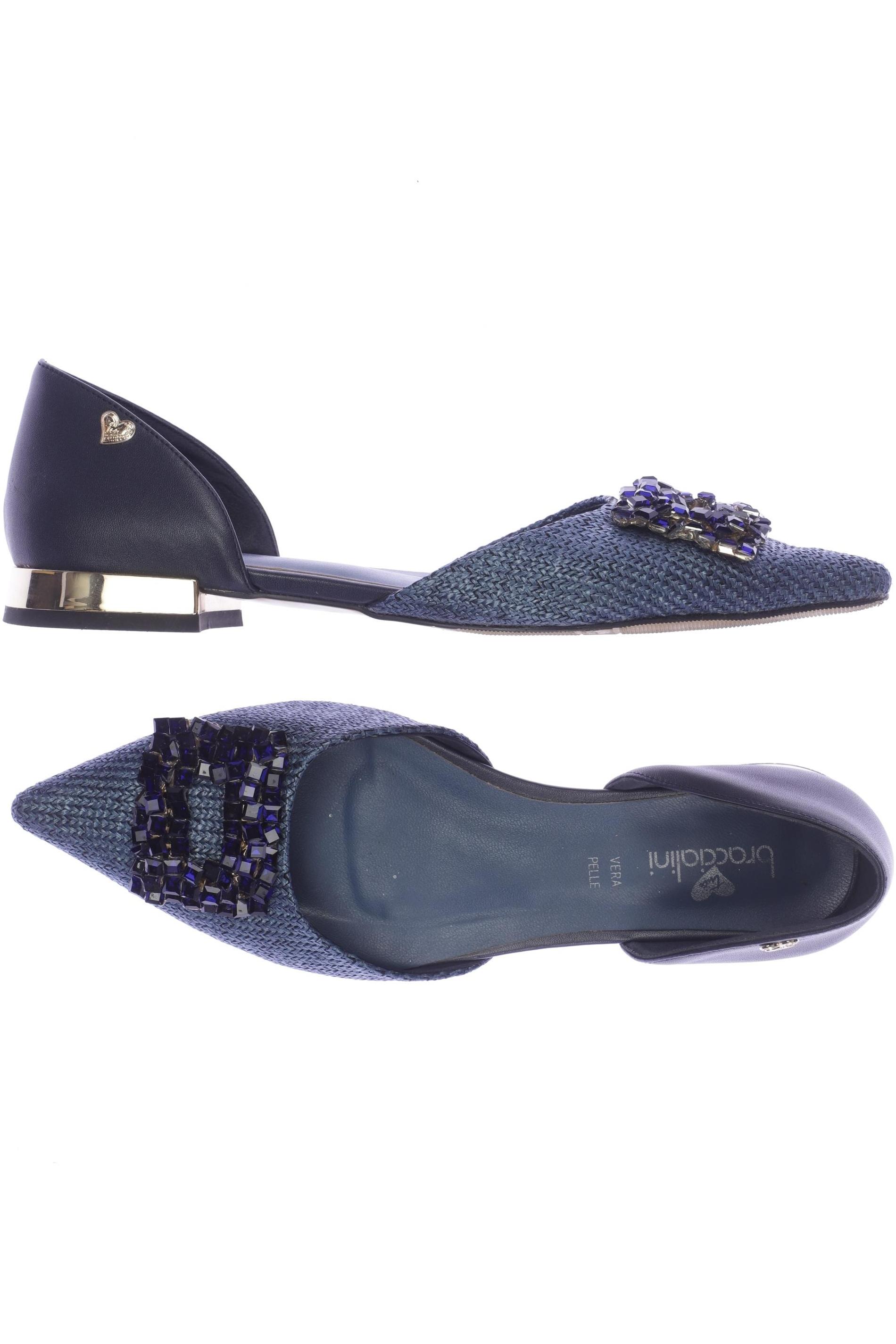 

braccialini Damen Sandale, marineblau, Gr. 39