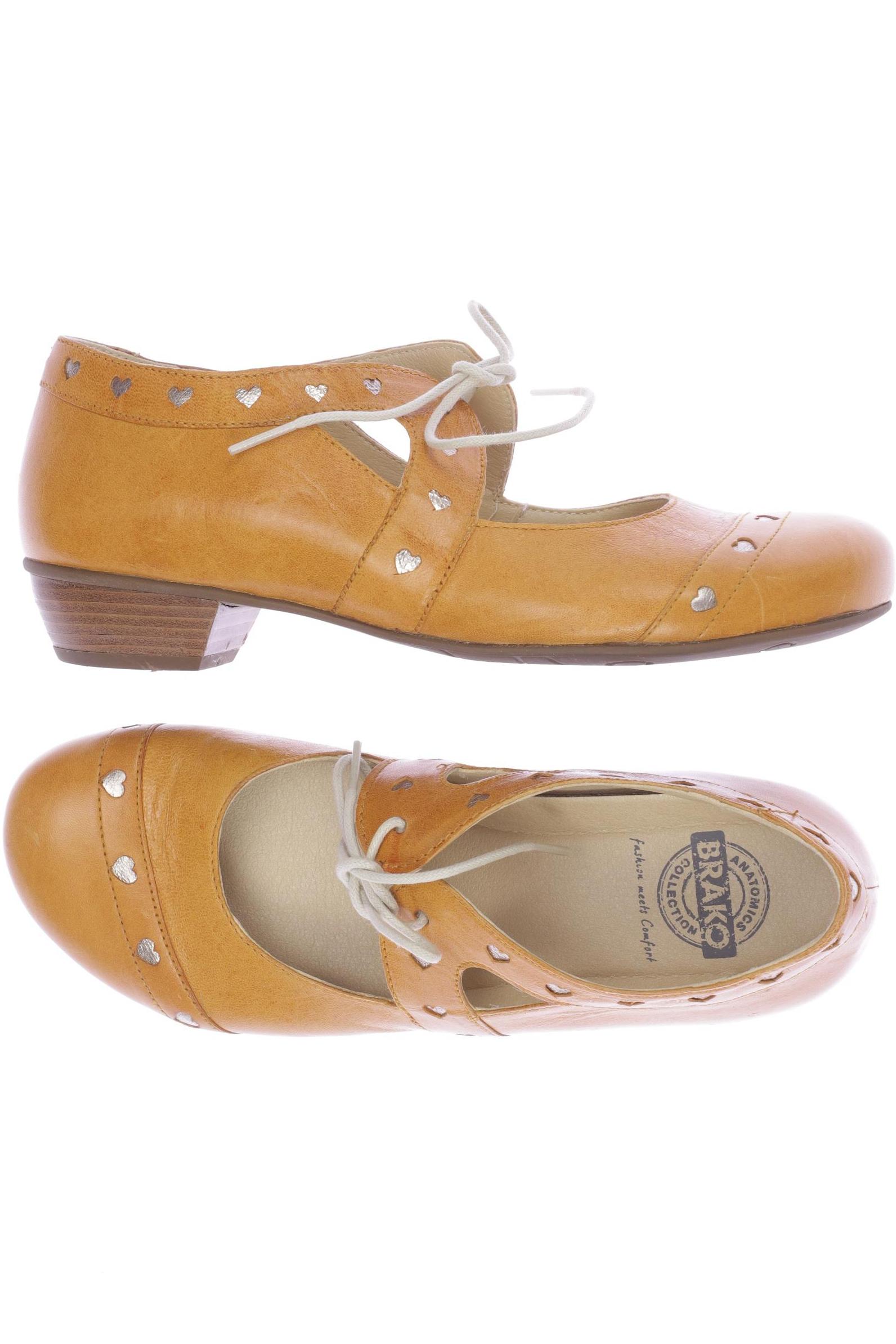 

Brako Damen Halbschuh, orange, Gr. 40