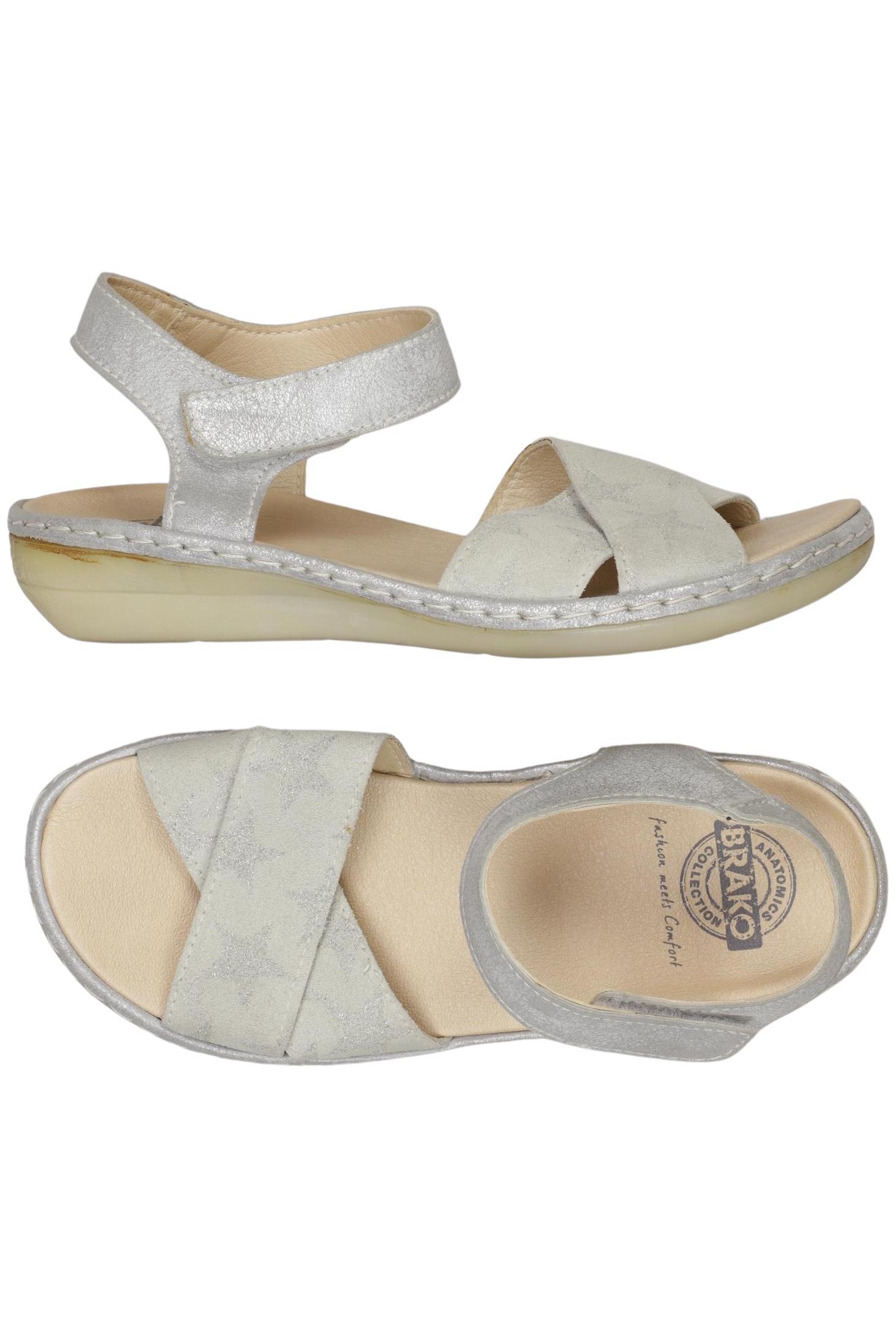 

Brako Damen Sandale, silber, Gr. 36