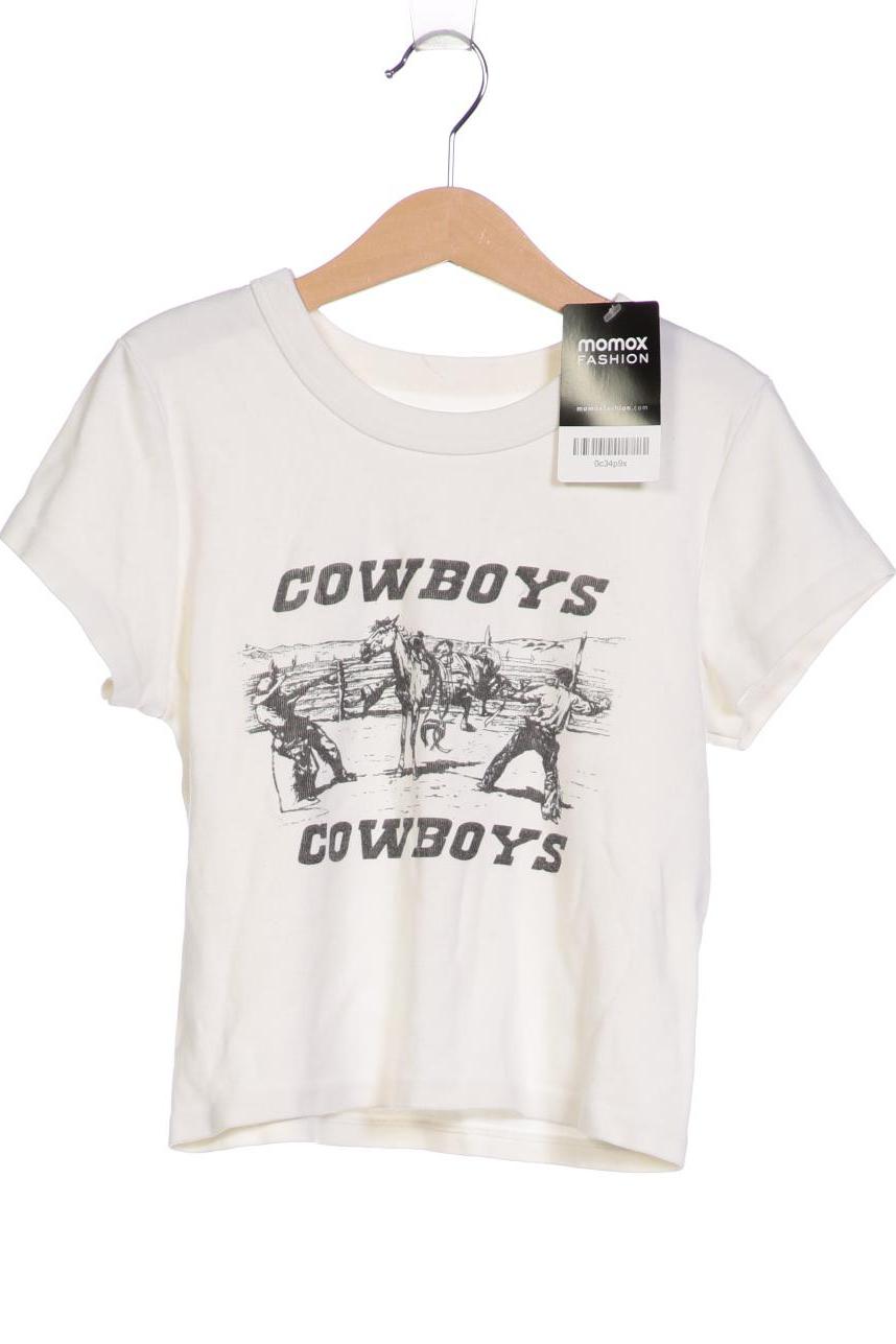 

Brandy Melville Damen T-Shirt, cremeweiß, Gr. 30