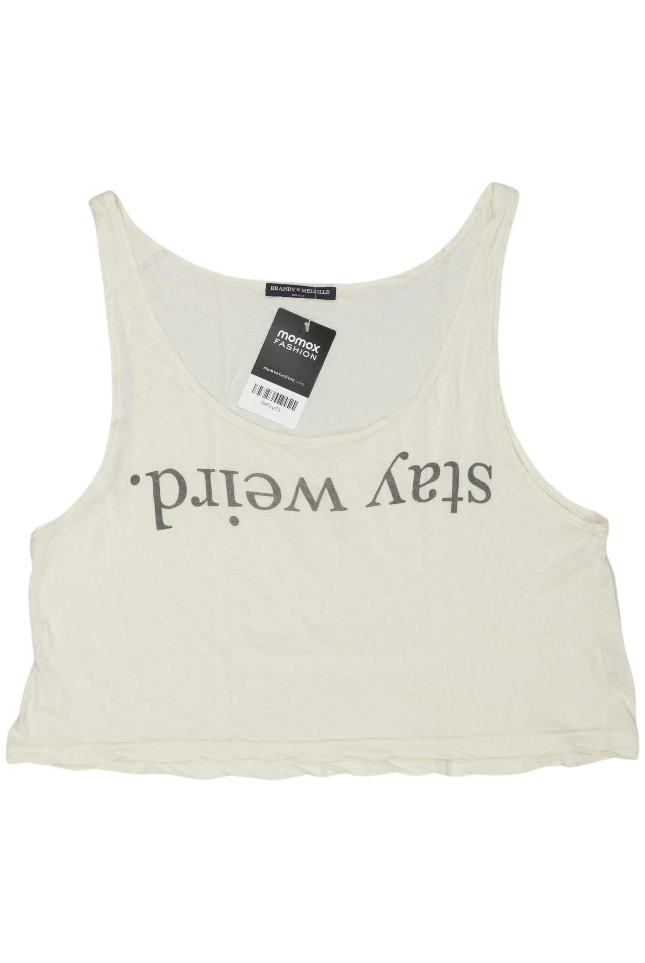 

Brandy Melville Damen Top, cremeweiß, Gr. uni